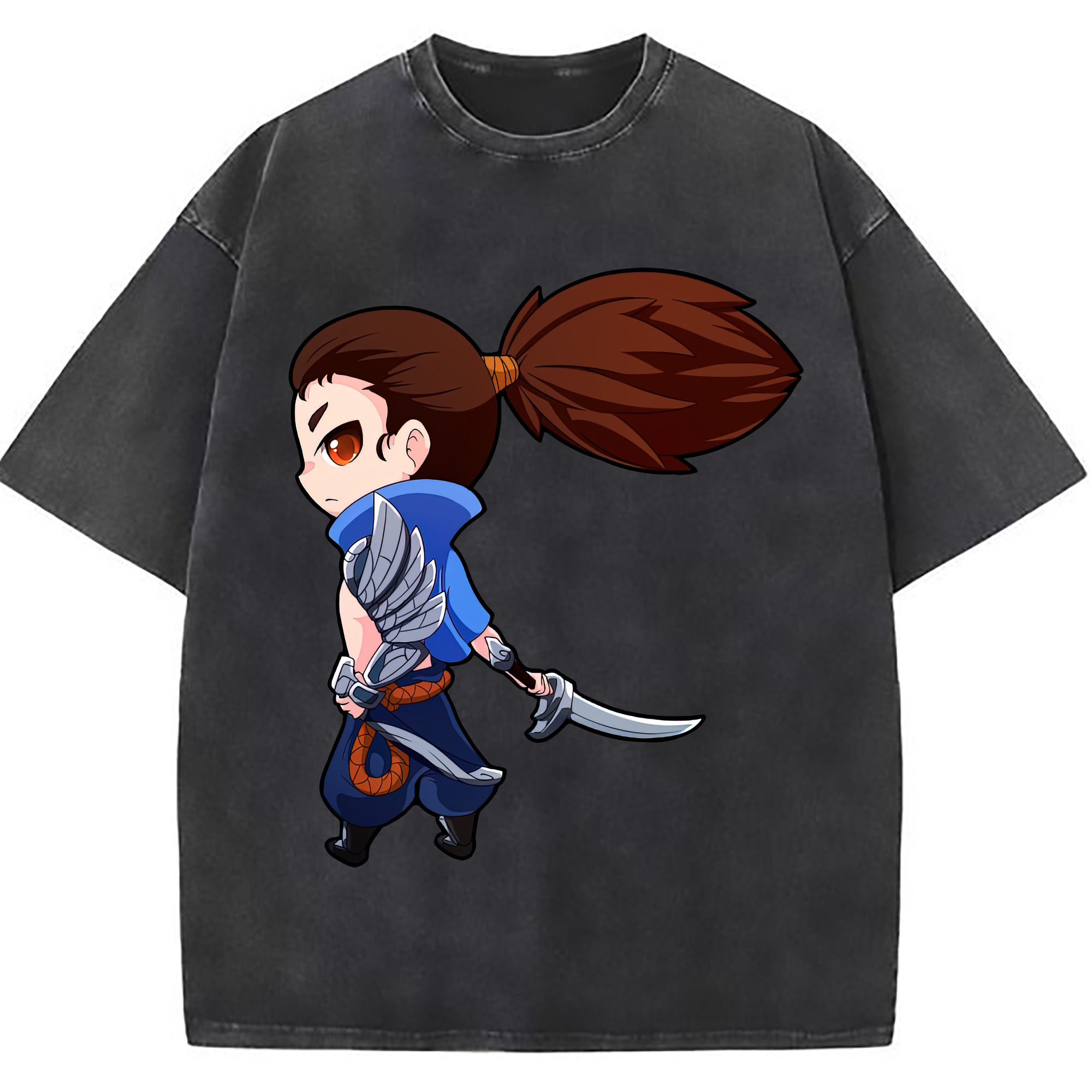 （画像用） リーグ・オブ・レジェンド League of Legends LOL 綿100% ヴィンテージ風 半袖Tシャツ（フロントプリント）