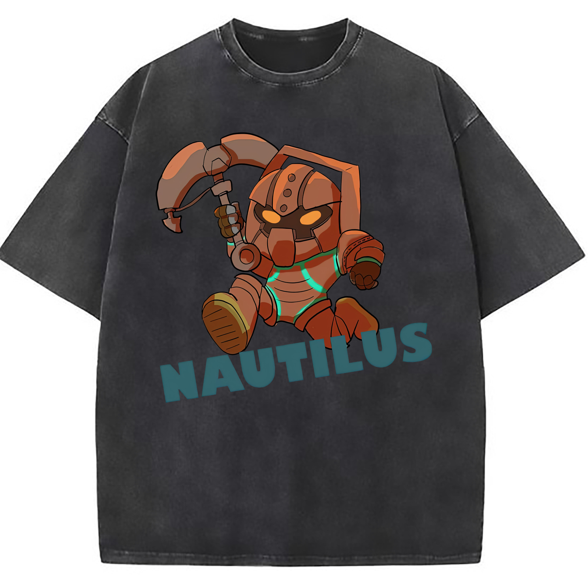 （画像用） リーグ・オブ・レジェンド League of Legends LOL 綿100% ヴィンテージ風 半袖Tシャツ（フロントプリント）