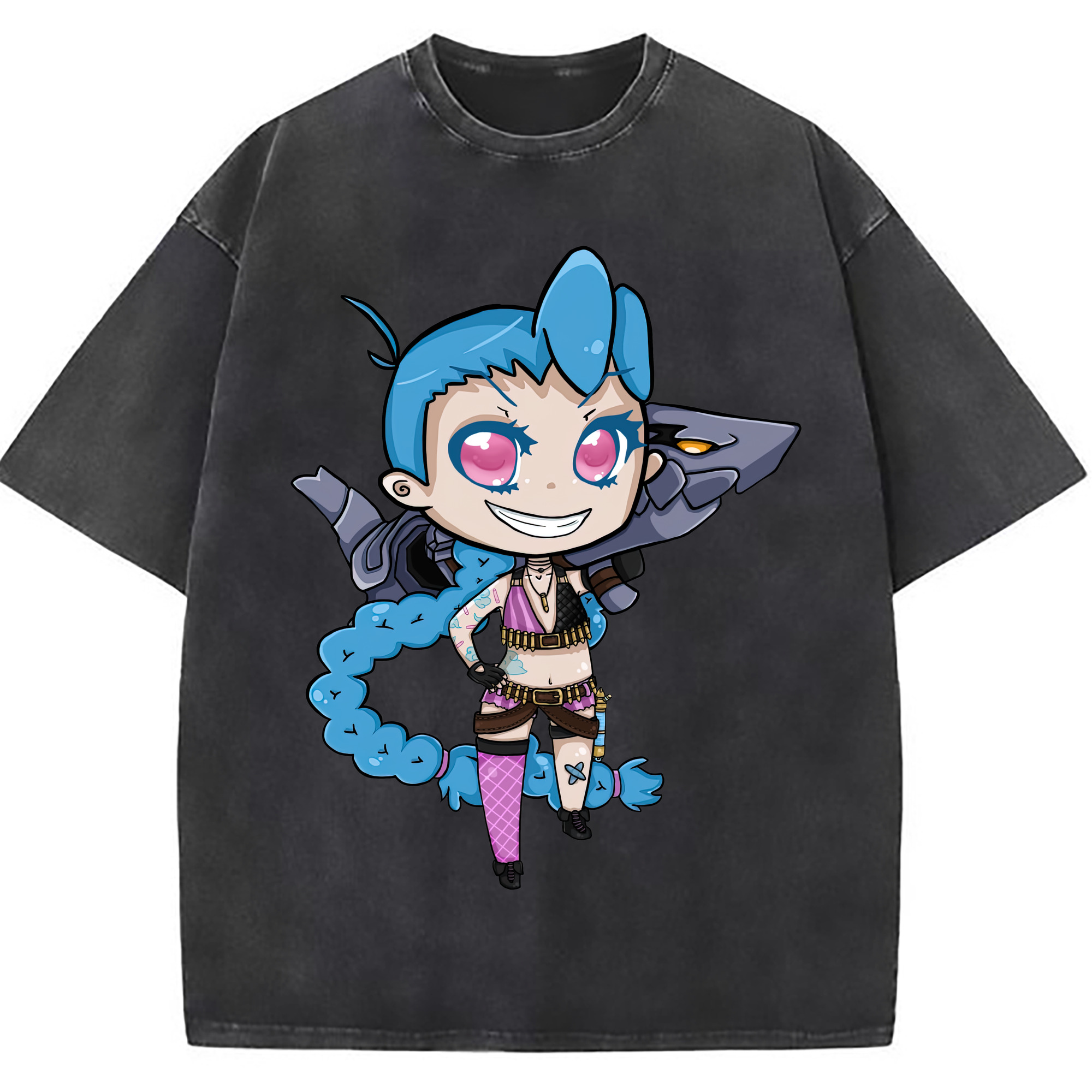 （画像用） リーグ・オブ・レジェンド League of Legends LOL 綿100% ヴィンテージ風 半袖Tシャツ（フロントプリント）