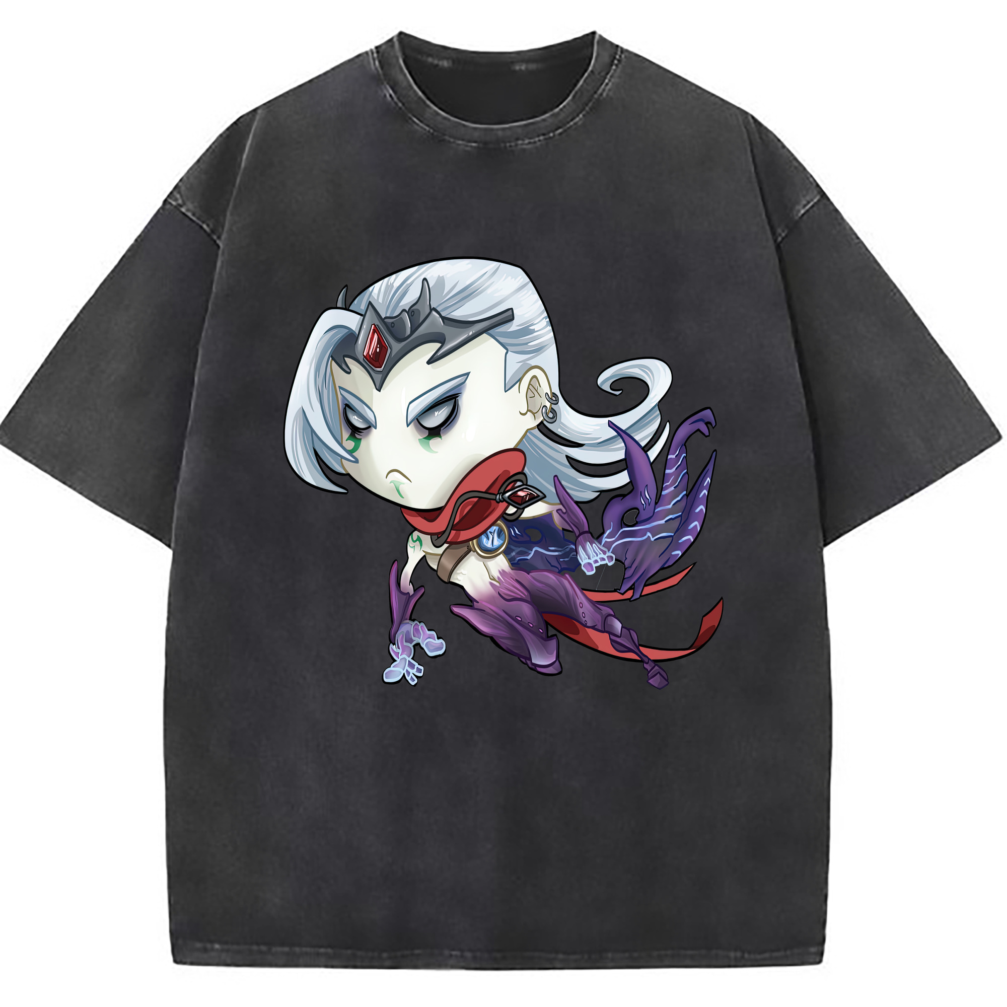 （画像用） リーグ・オブ・レジェンド League of Legends LOL 綿100% ヴィンテージ風 半袖Tシャツ（フロントプリント）