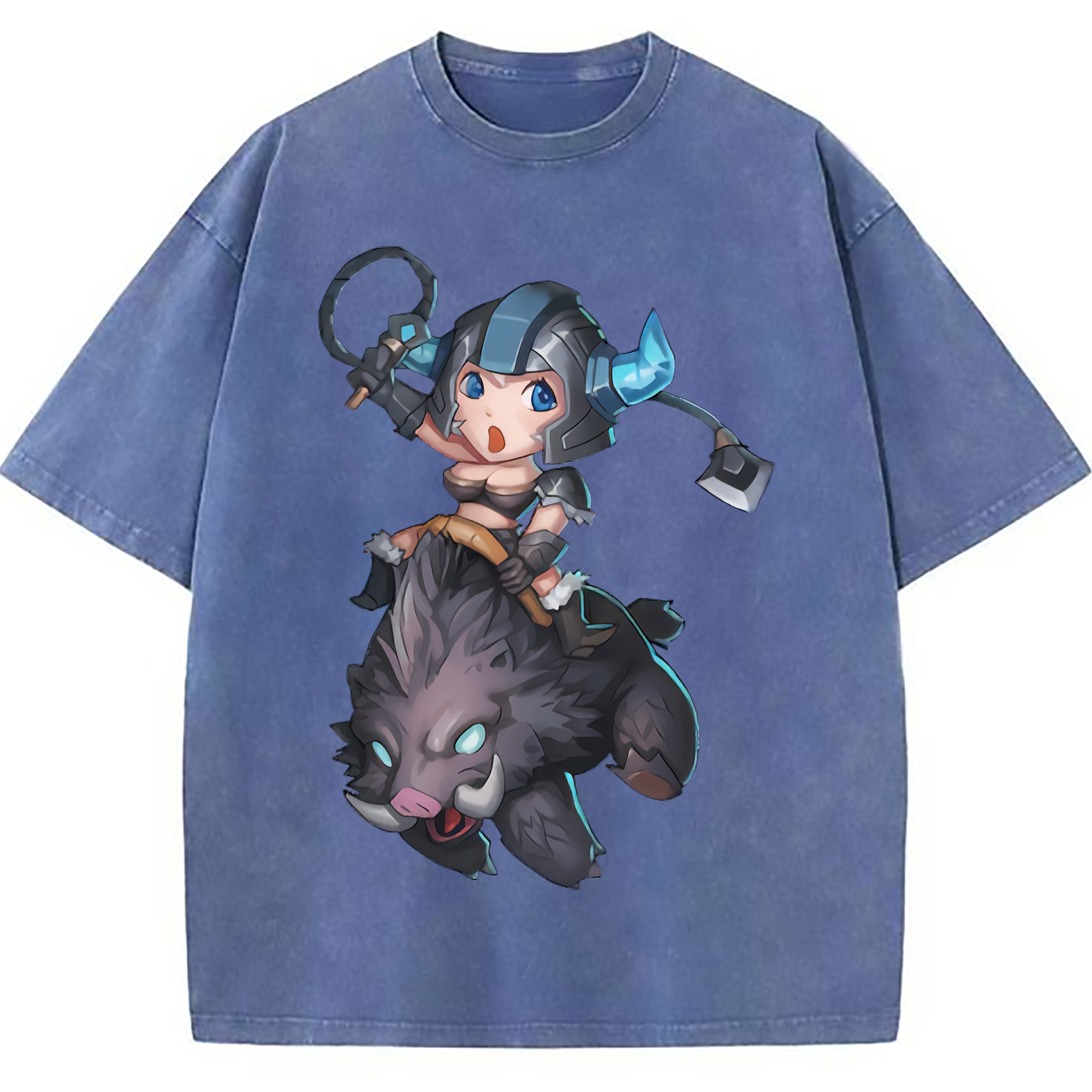 （画像用） リーグ・オブ・レジェンド League of Legends LOL 綿100% ヴィンテージ風 半袖Tシャツ（フロントプリント）