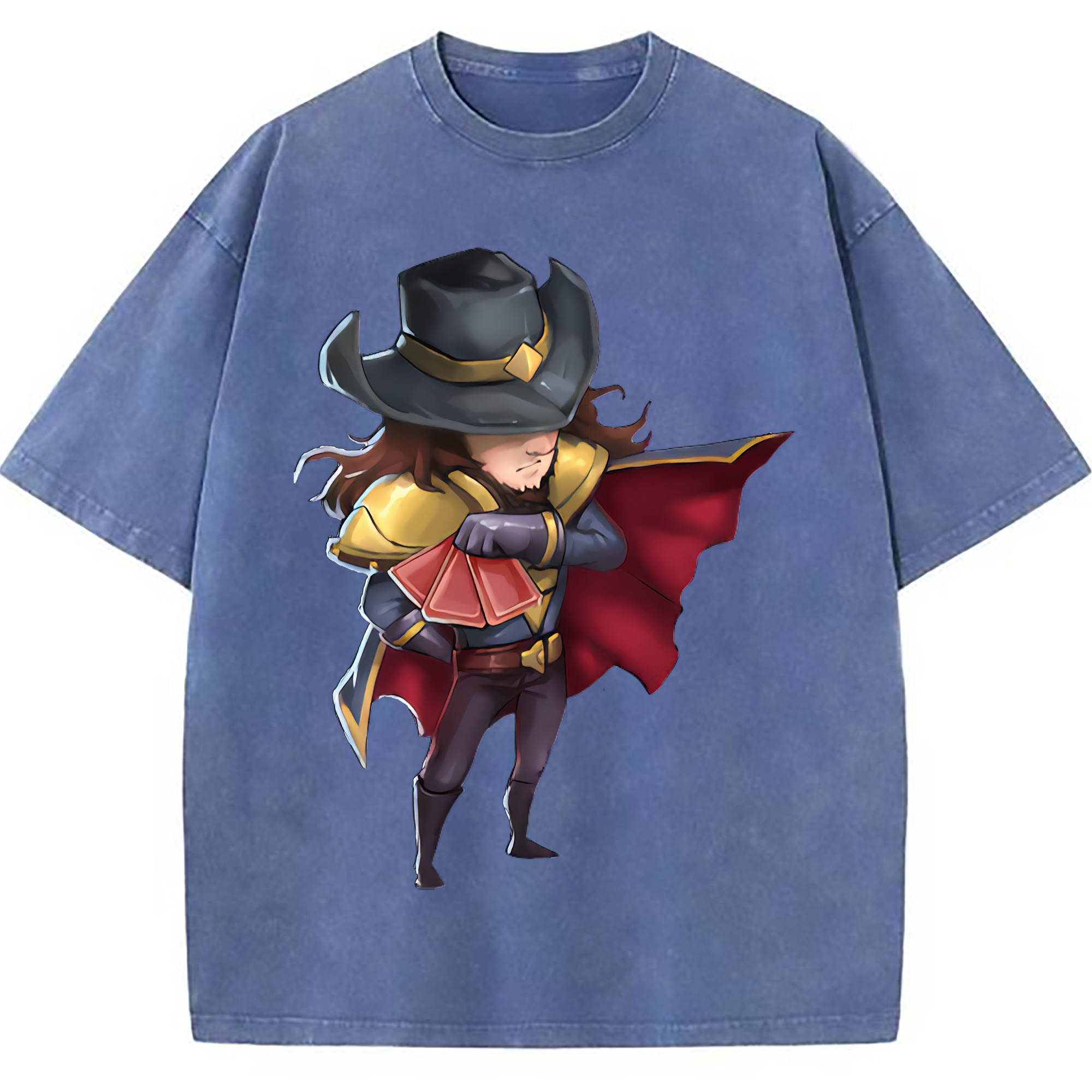 （画像用） リーグ・オブ・レジェンド League of Legends LOL 綿100% ヴィンテージ風 半袖Tシャツ（フロントプリント）
