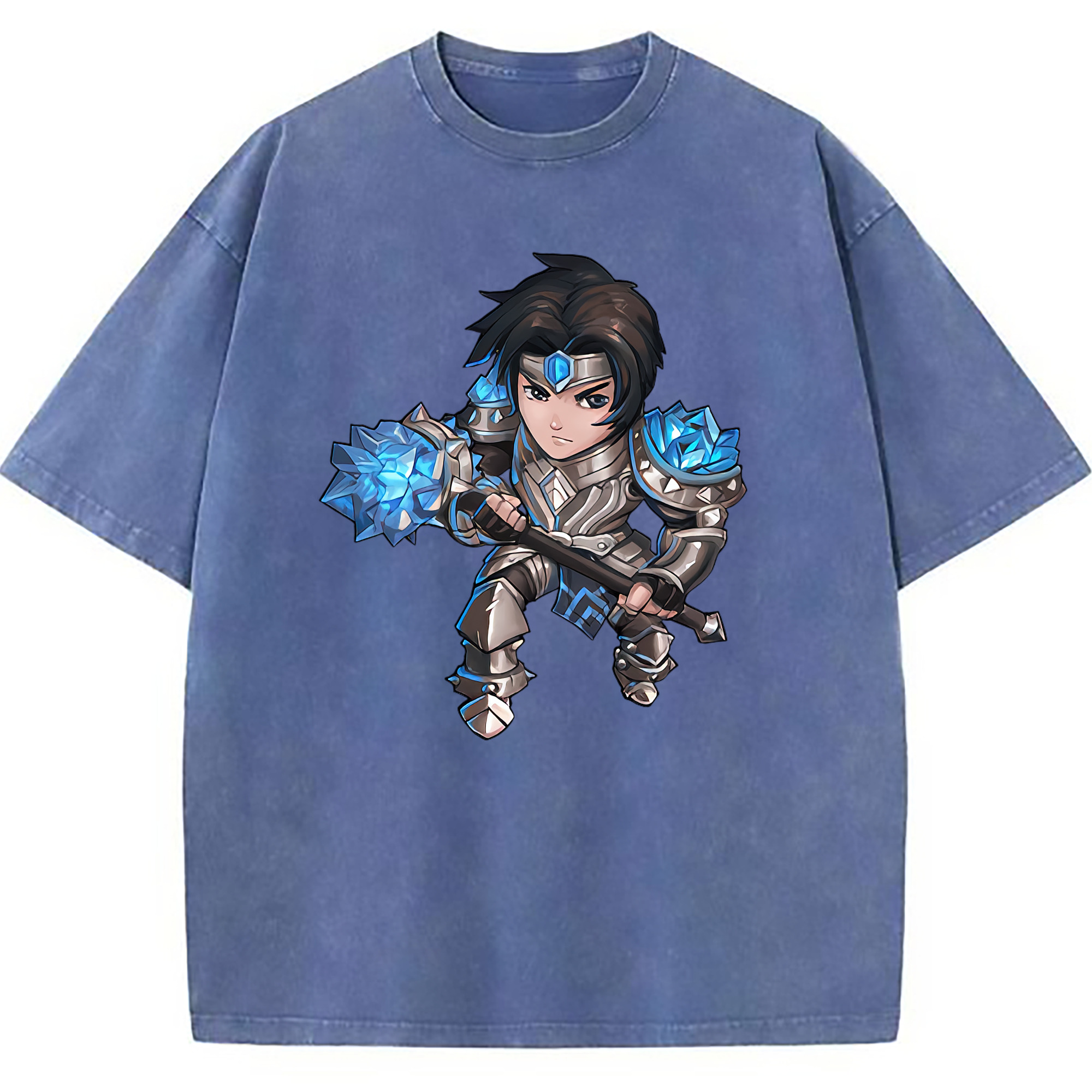 （画像用） リーグ・オブ・レジェンド League of Legends LOL 綿100% ヴィンテージ風 半袖Tシャツ（フロントプリント）