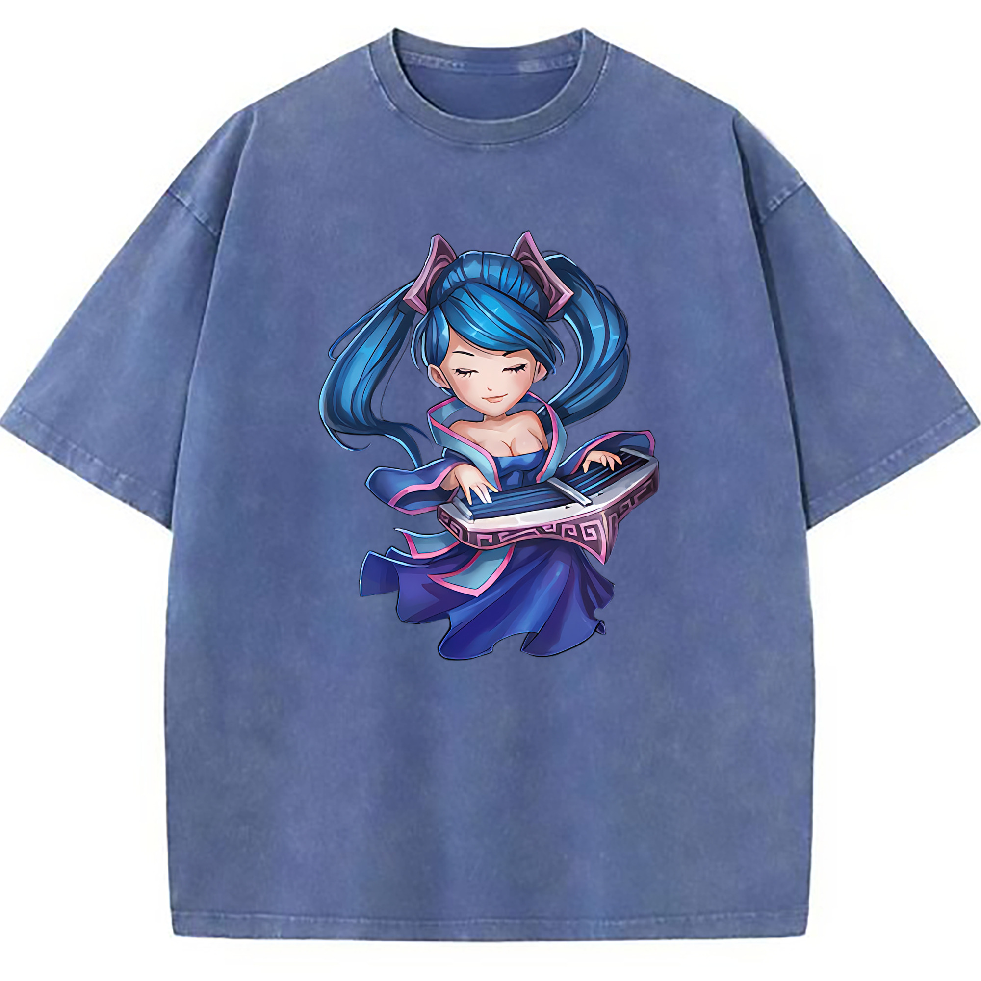 （画像用） リーグ・オブ・レジェンド League of Legends LOL 綿100% ヴィンテージ風 半袖Tシャツ（フロントプリント）