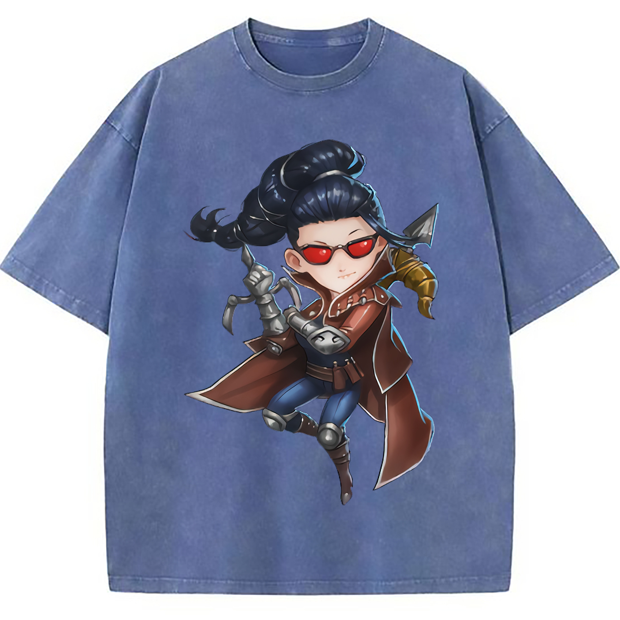 （画像用） リーグ・オブ・レジェンド League of Legends LOL 綿100% ヴィンテージ風 半袖Tシャツ（フロントプリント）