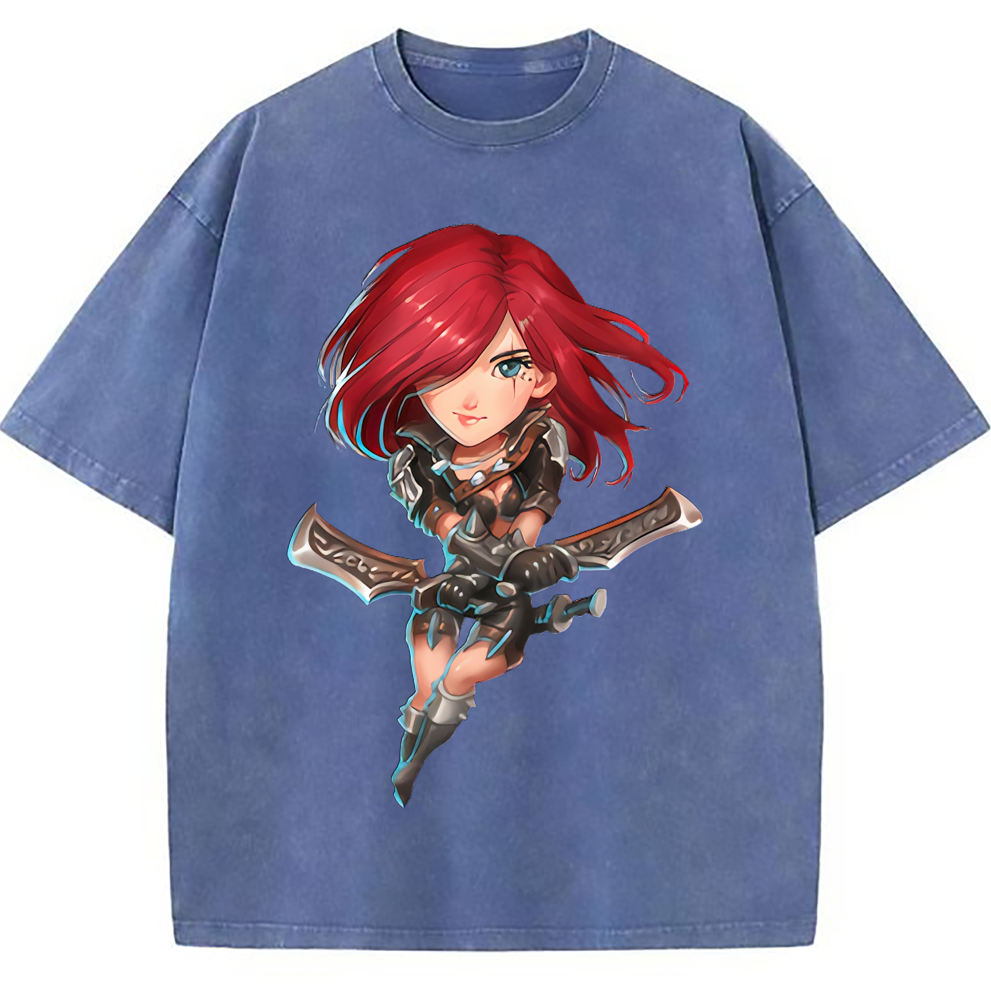（画像用） リーグ・オブ・レジェンド League of Legends LOL 綿100% ヴィンテージ風 半袖Tシャツ（フロントプリント）