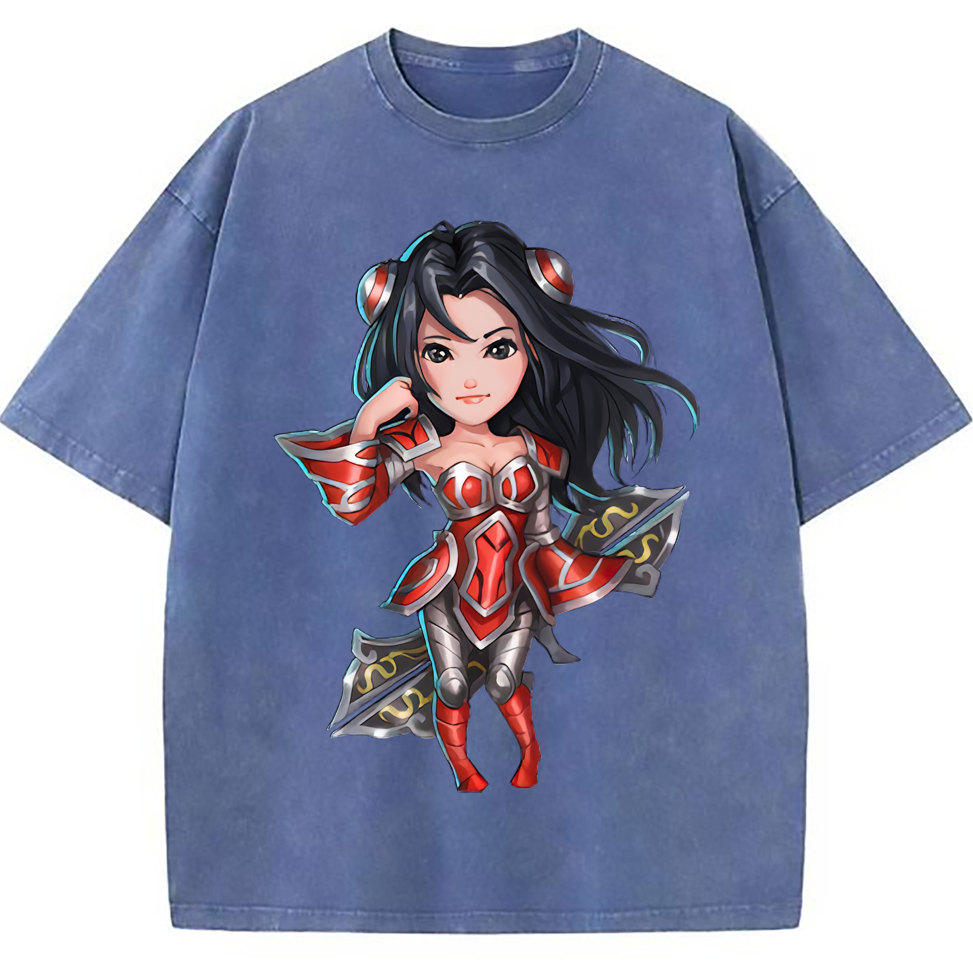 （画像用） リーグ・オブ・レジェンド League of Legends LOL 綿100% ヴィンテージ風 半袖Tシャツ（フロントプリント）