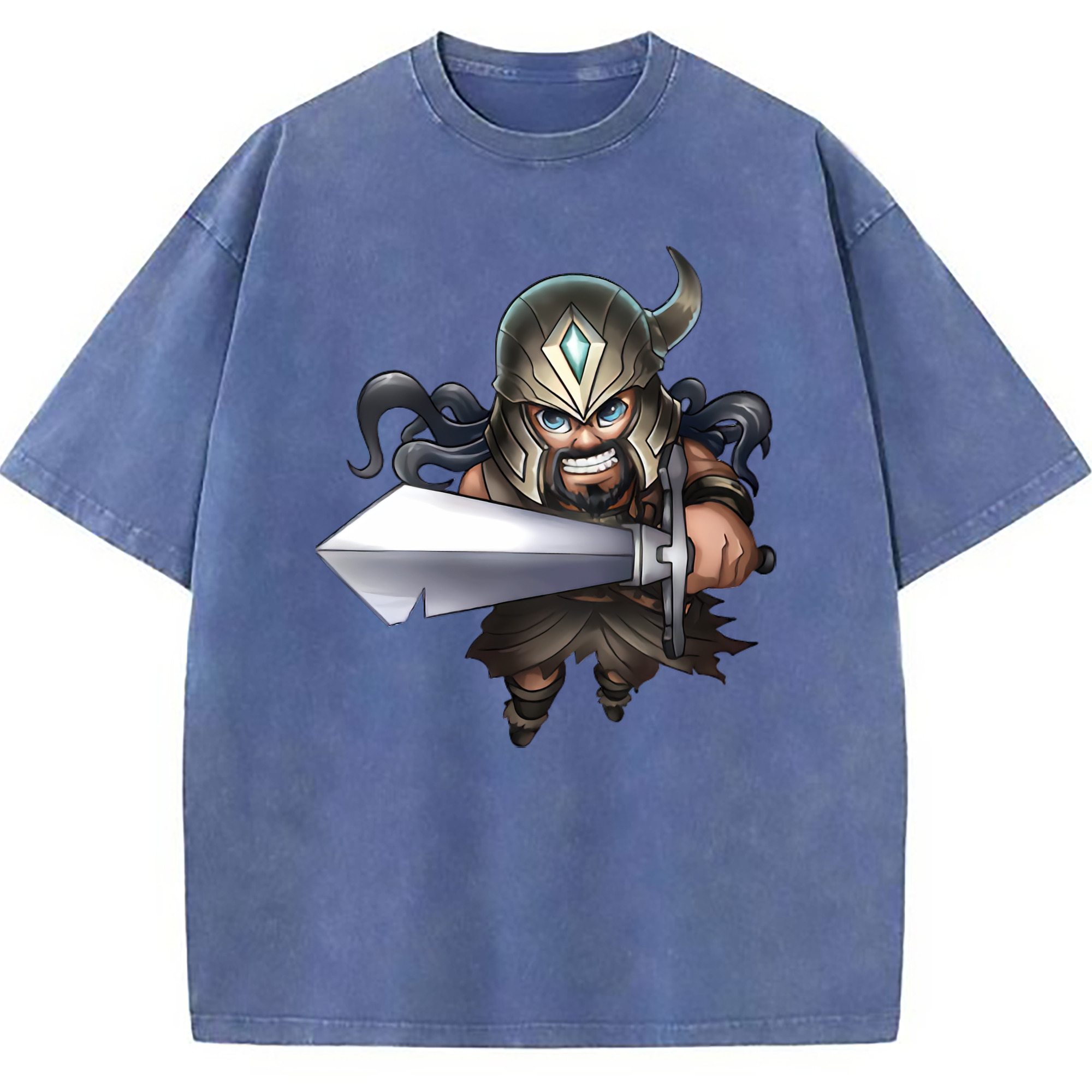 （画像用） リーグ・オブ・レジェンド League of Legends LOL 綿100% ヴィンテージ風 半袖Tシャツ（フロントプリント）