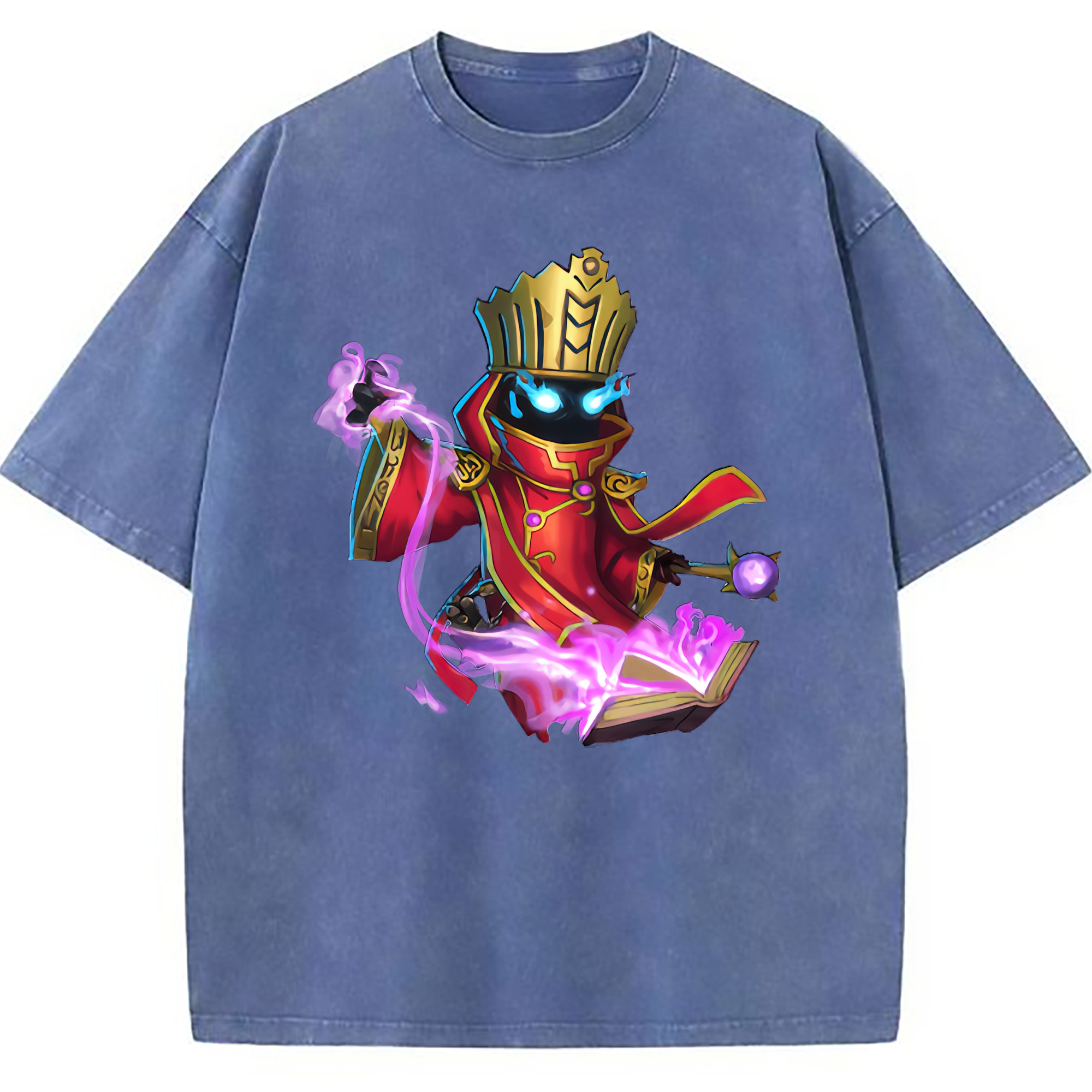 （画像用） リーグ・オブ・レジェンド League of Legends LOL 綿100% ヴィンテージ風 半袖Tシャツ（フロントプリント）