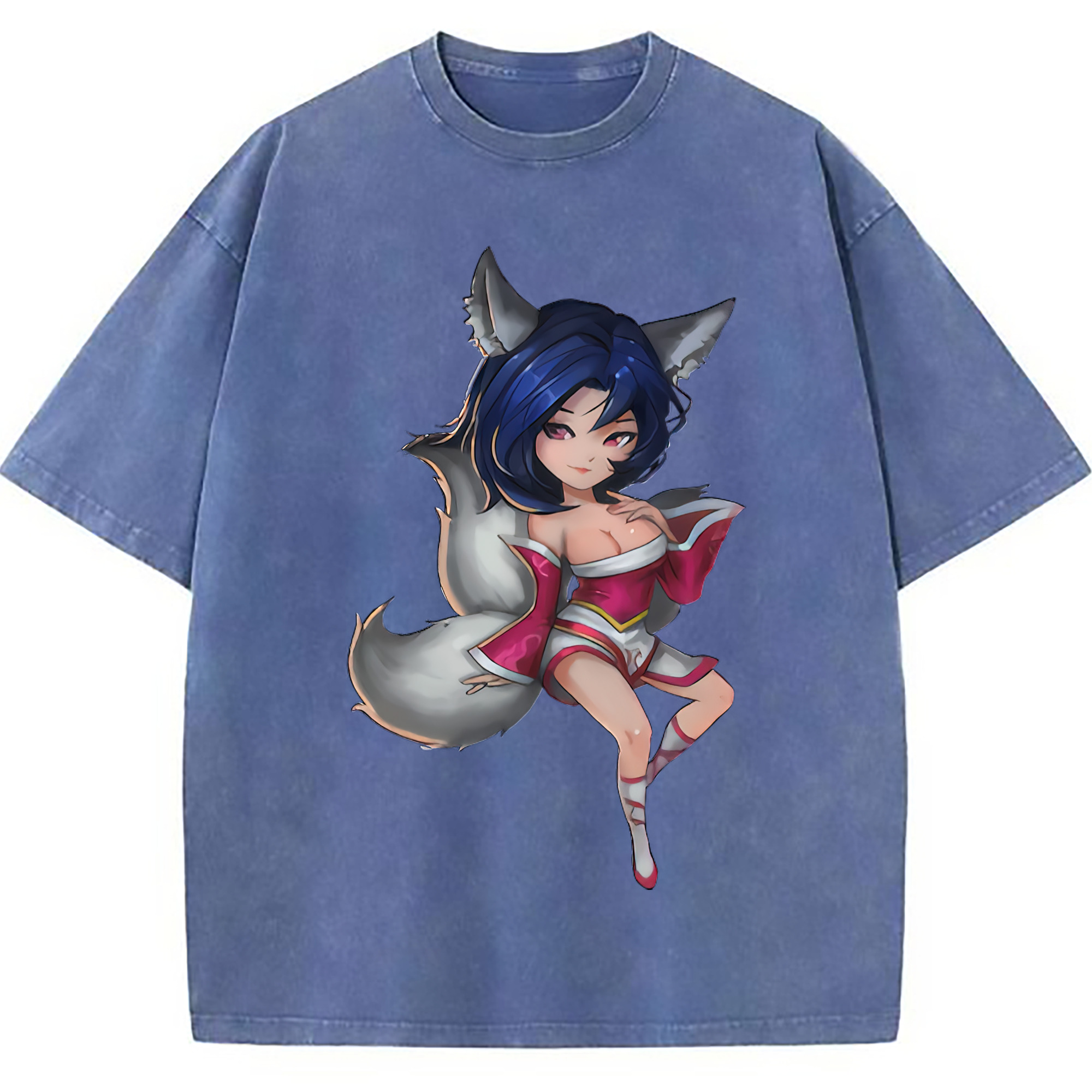 （画像用） リーグ・オブ・レジェンド League of Legends LOL 綿100% ヴィンテージ風 半袖Tシャツ（フロントプリント）