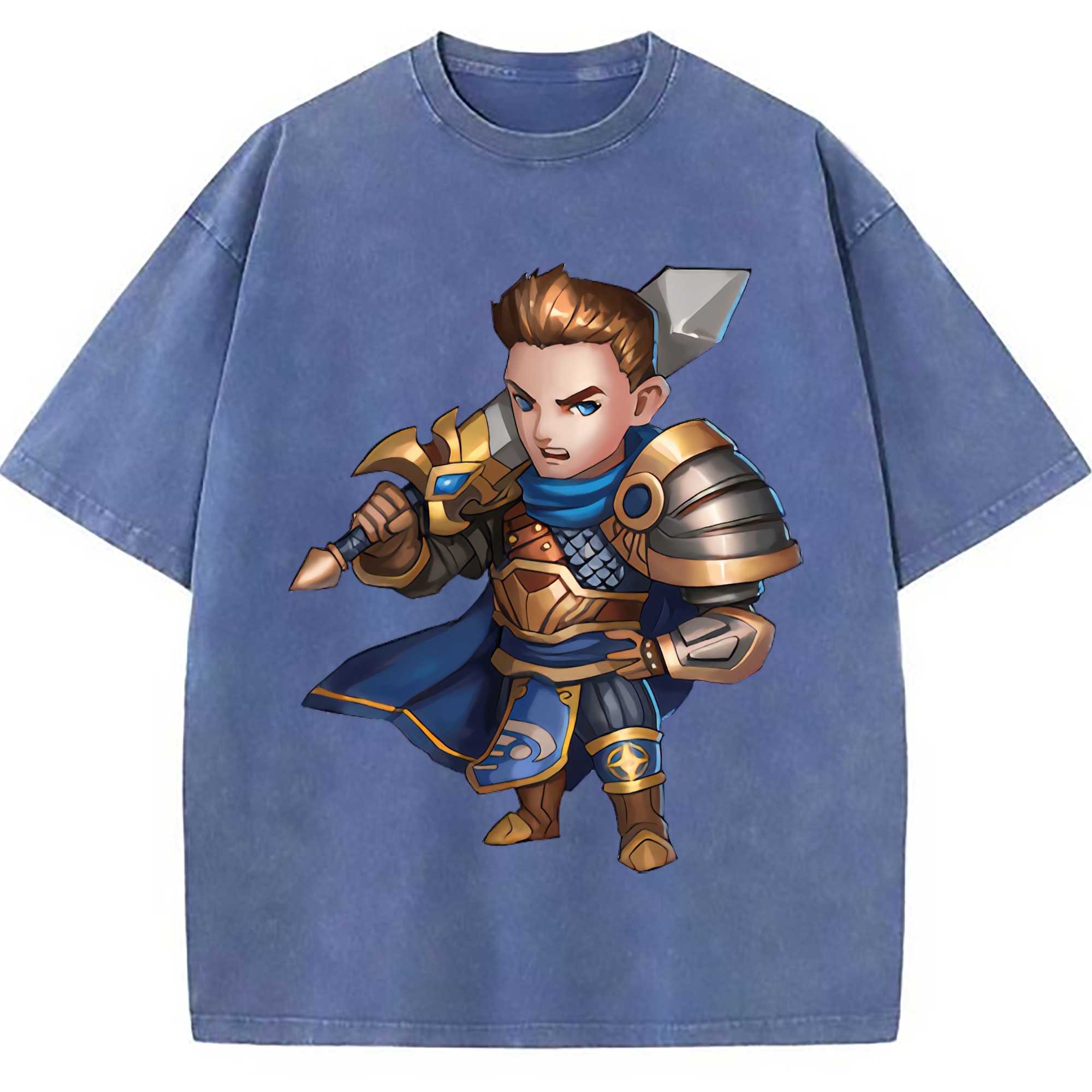 （画像用） リーグ・オブ・レジェンド League of Legends LOL 綿100% ヴィンテージ風 半袖Tシャツ（フロントプリント）