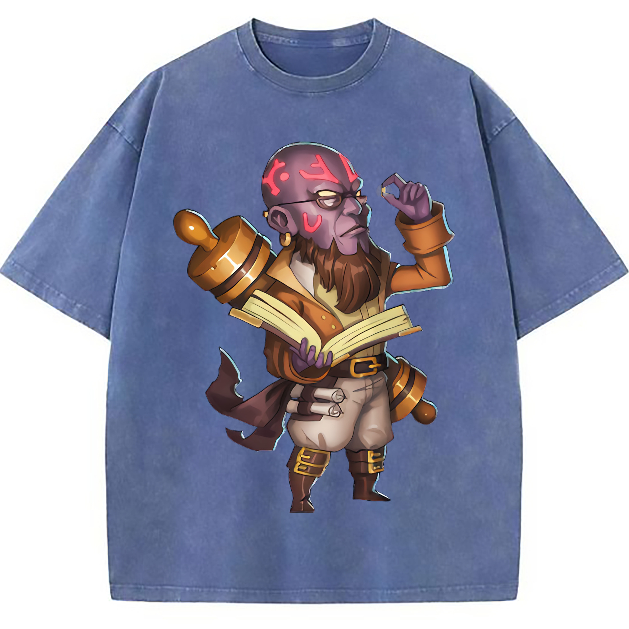 （画像用） リーグ・オブ・レジェンド League of Legends LOL 綿100% ヴィンテージ風 半袖Tシャツ（フロントプリント）