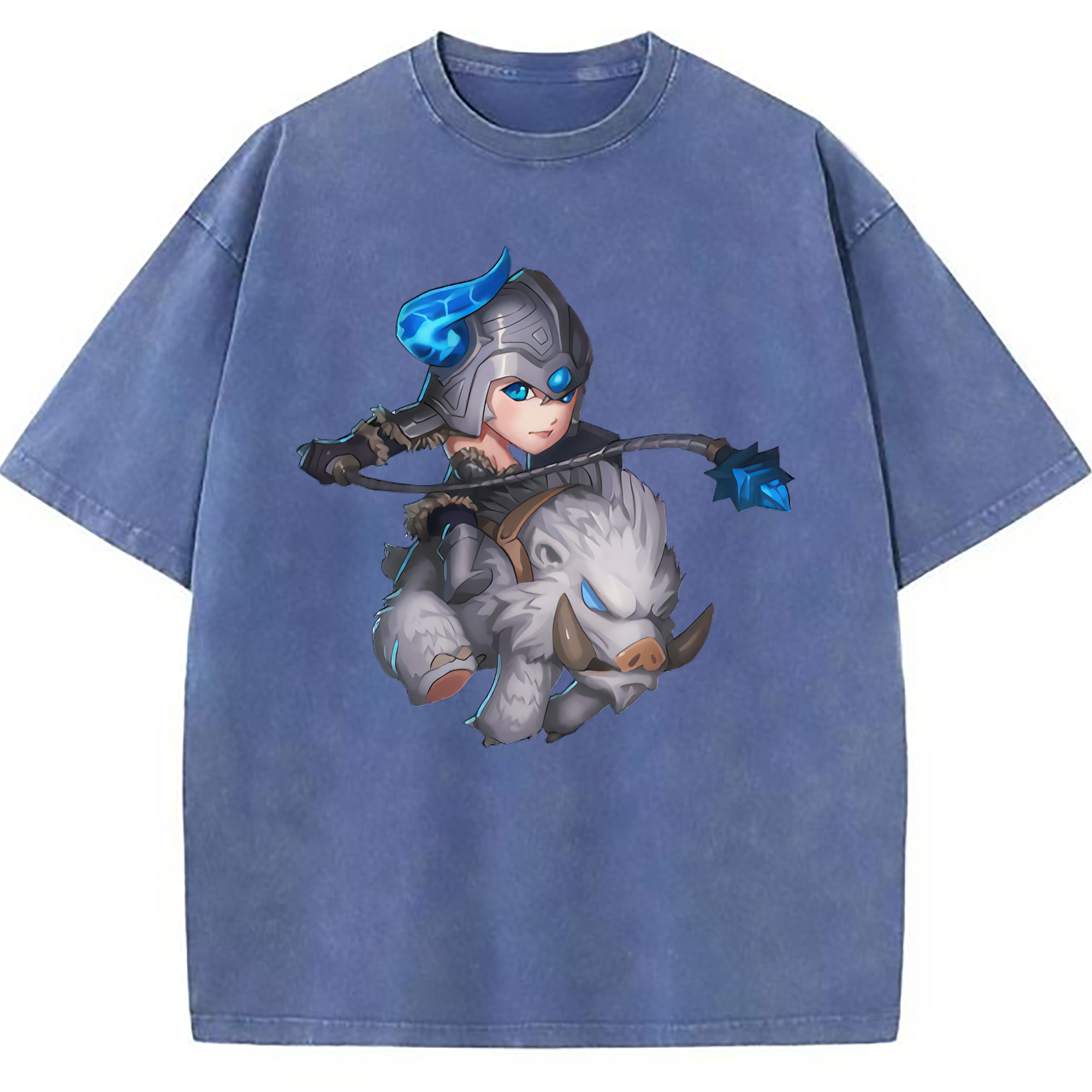 （画像用） リーグ・オブ・レジェンド League of Legends LOL 綿100% ヴィンテージ風 半袖Tシャツ（フロントプリント）
