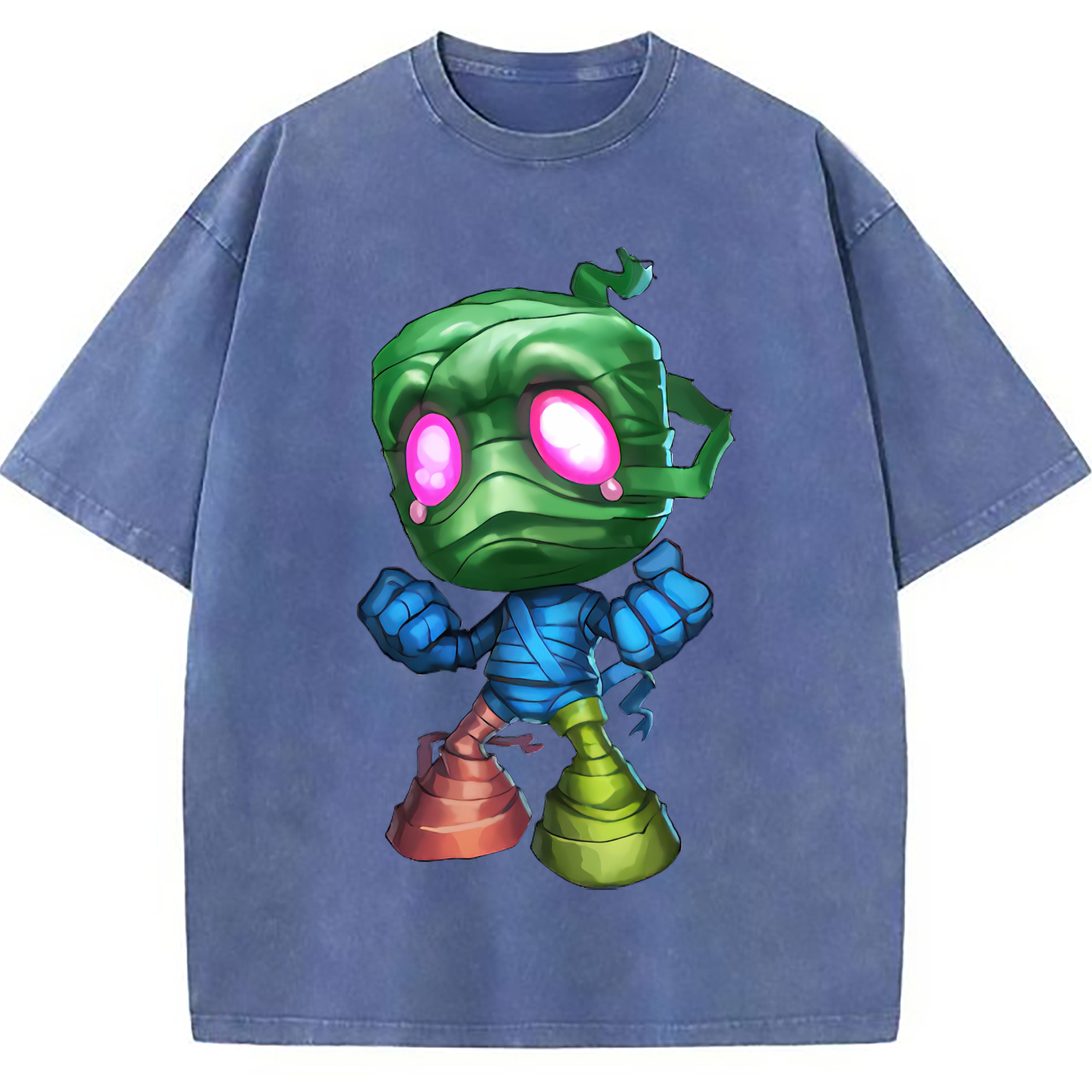 （画像用） リーグ・オブ・レジェンド League of Legends LOL 綿100% ヴィンテージ風 半袖Tシャツ（フロントプリント）