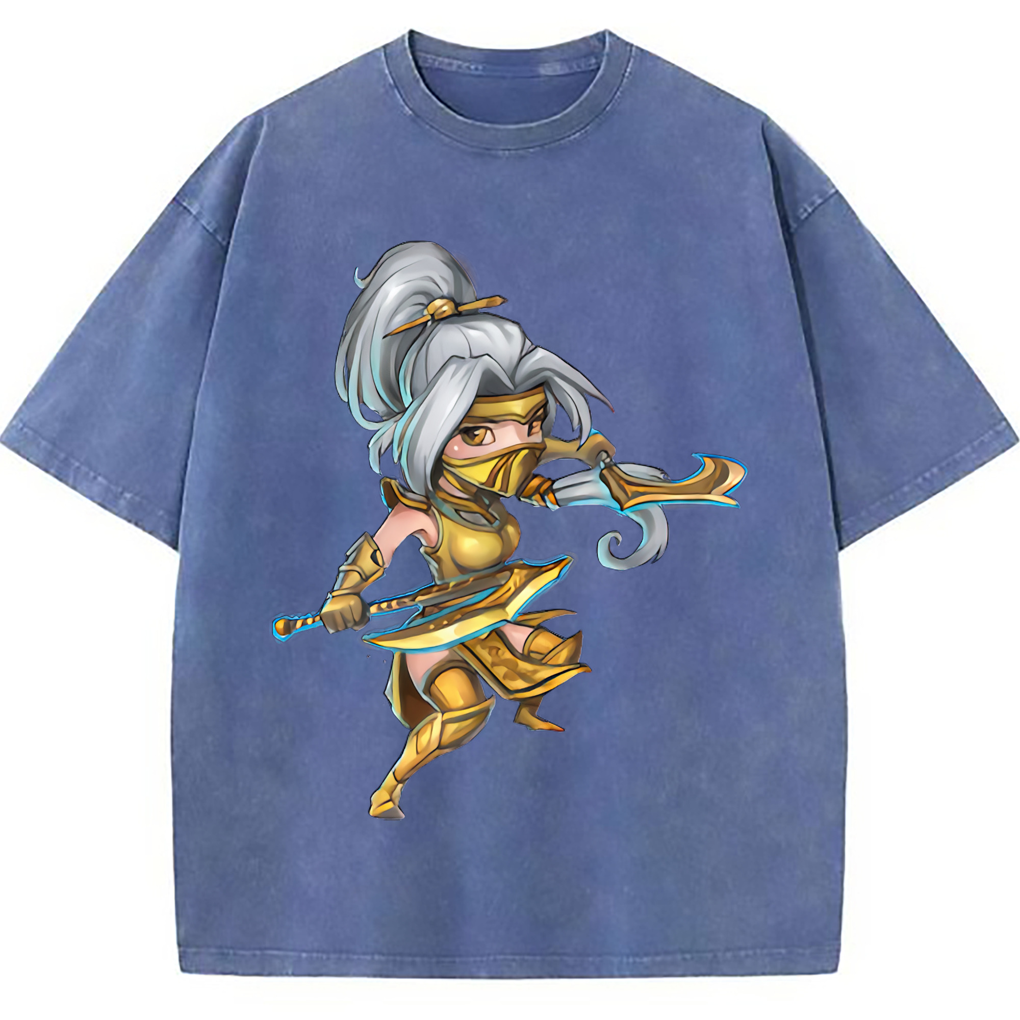 （画像用） リーグ・オブ・レジェンド League of Legends LOL 綿100% ヴィンテージ風 半袖Tシャツ（フロントプリント）