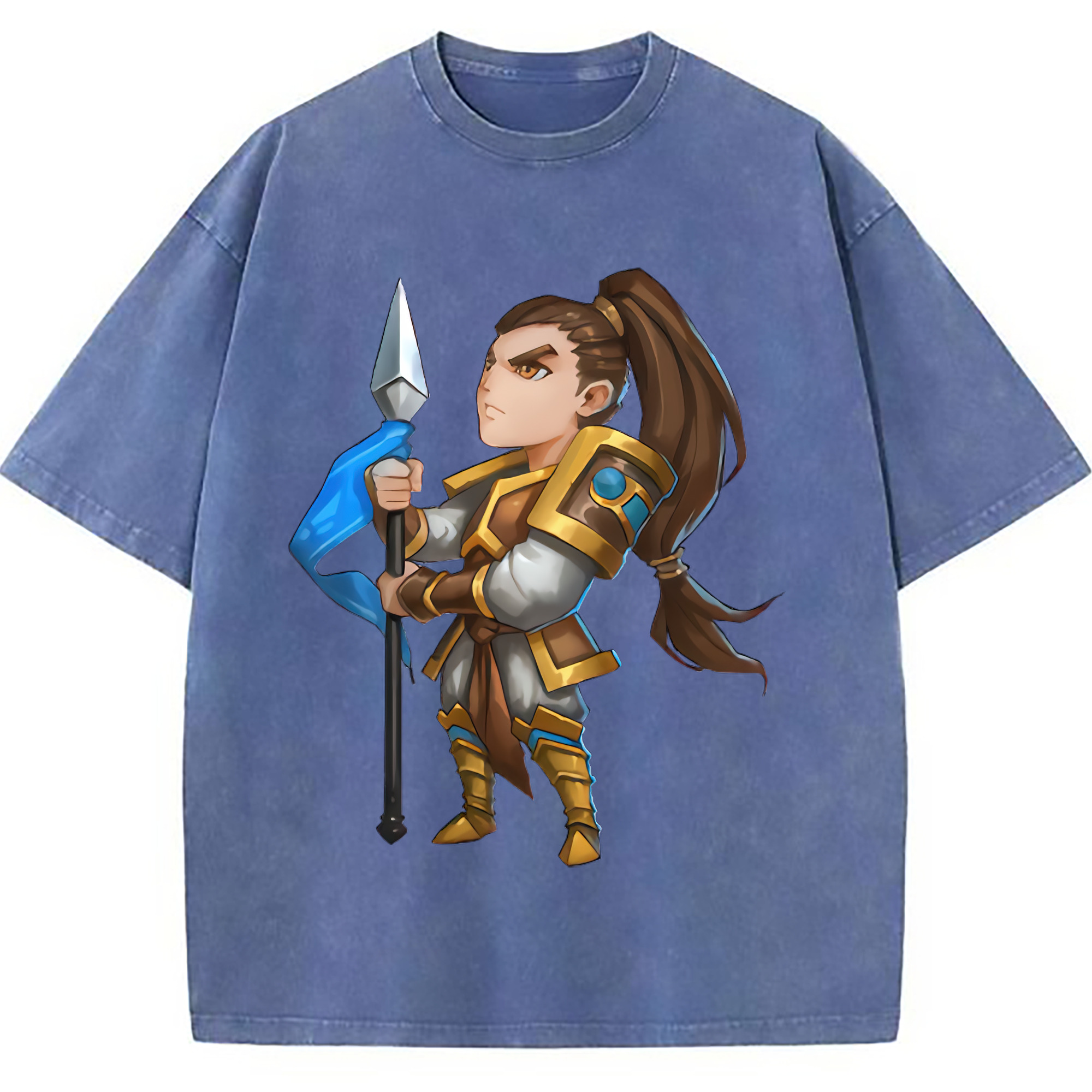 （画像用） リーグ・オブ・レジェンド League of Legends LOL 綿100% ヴィンテージ風 半袖Tシャツ（フロントプリント）