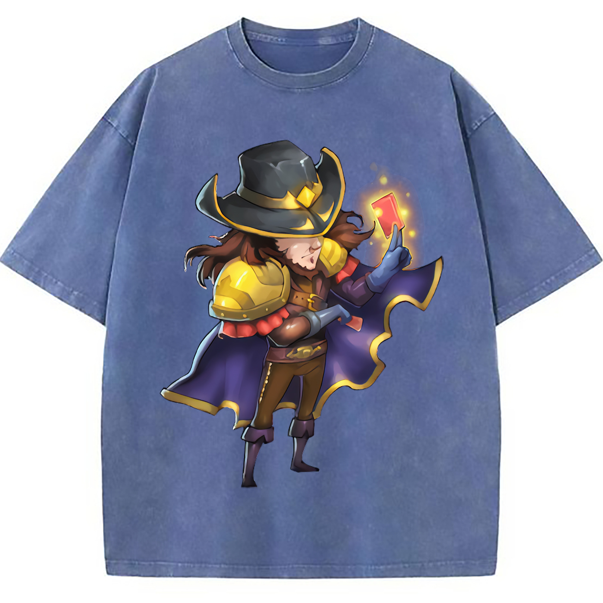 （画像用） リーグ・オブ・レジェンド League of Legends LOL 綿100% ヴィンテージ風 半袖Tシャツ（フロントプリント）