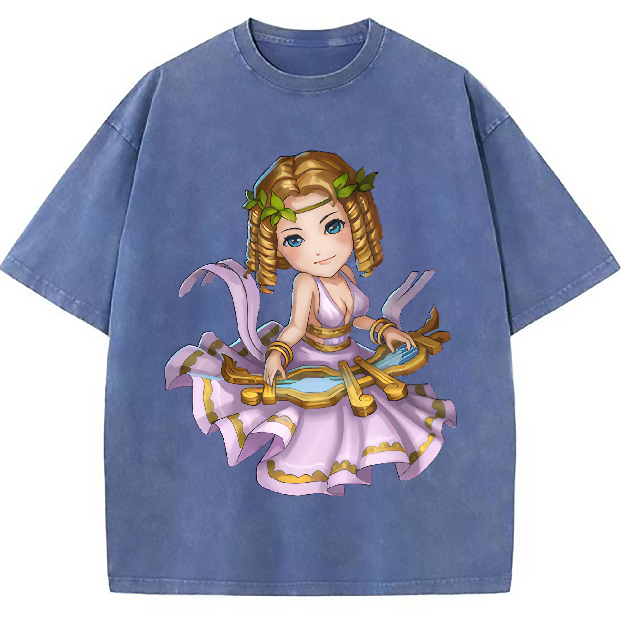 （画像用） リーグ・オブ・レジェンド League of Legends LOL 綿100% ヴィンテージ風 半袖Tシャツ（フロントプリント）