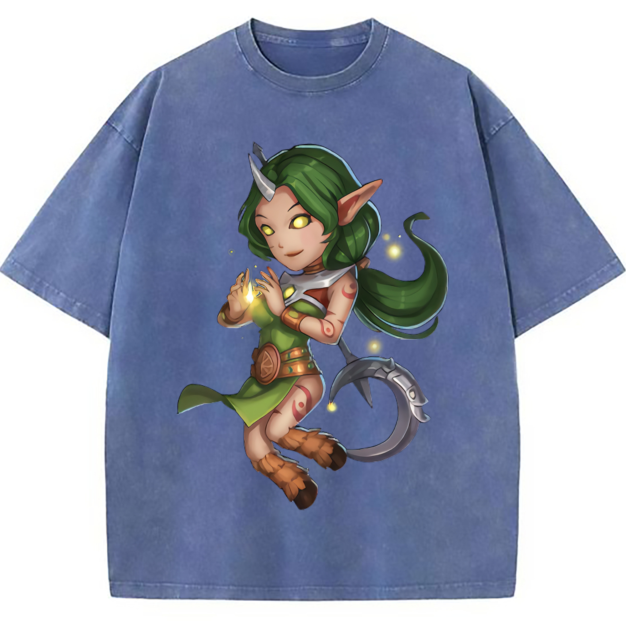 （画像用） リーグ・オブ・レジェンド League of Legends LOL 綿100% ヴィンテージ風 半袖Tシャツ（フロントプリント）