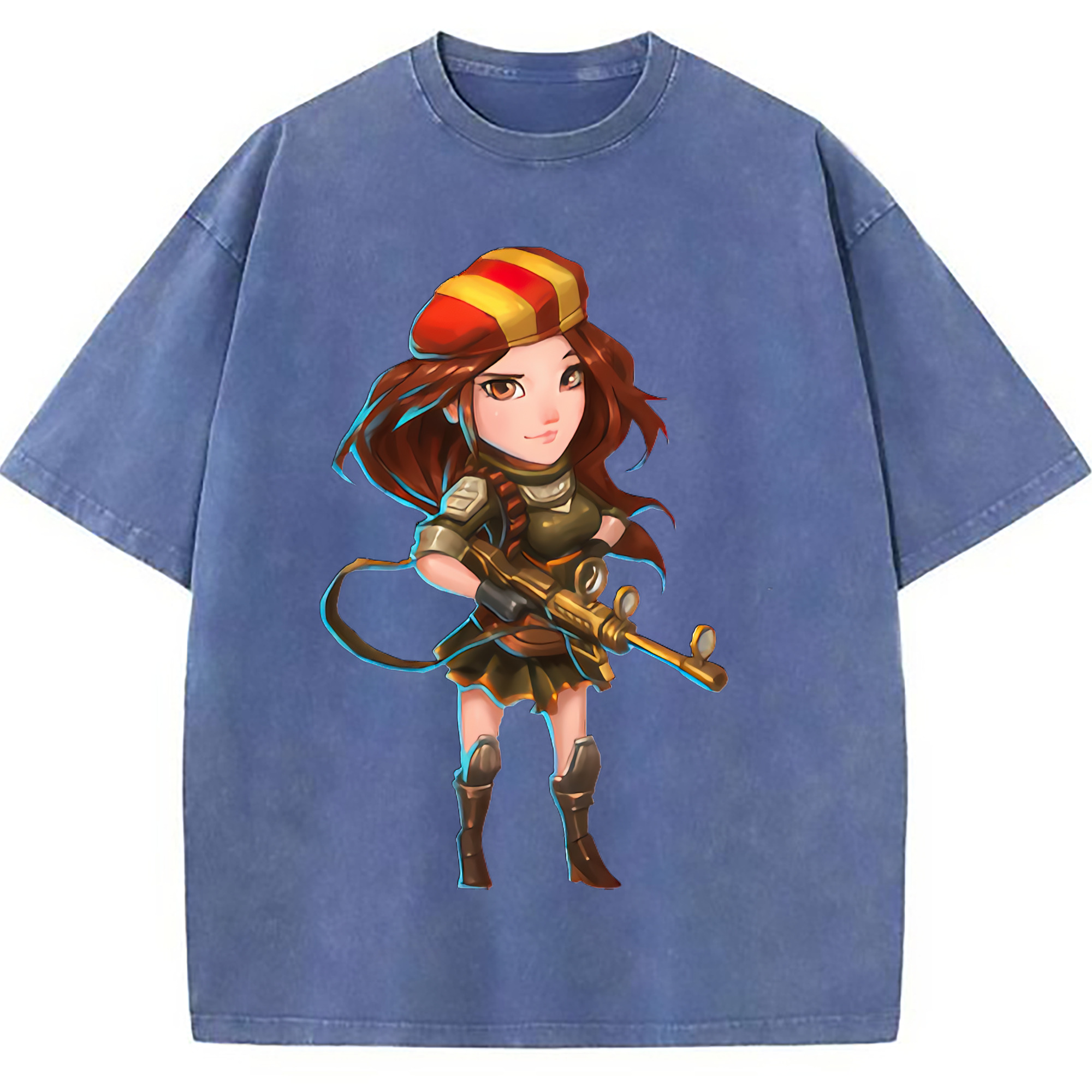 （画像用） リーグ・オブ・レジェンド League of Legends LOL 綿100% ヴィンテージ風 半袖Tシャツ（フロントプリント）