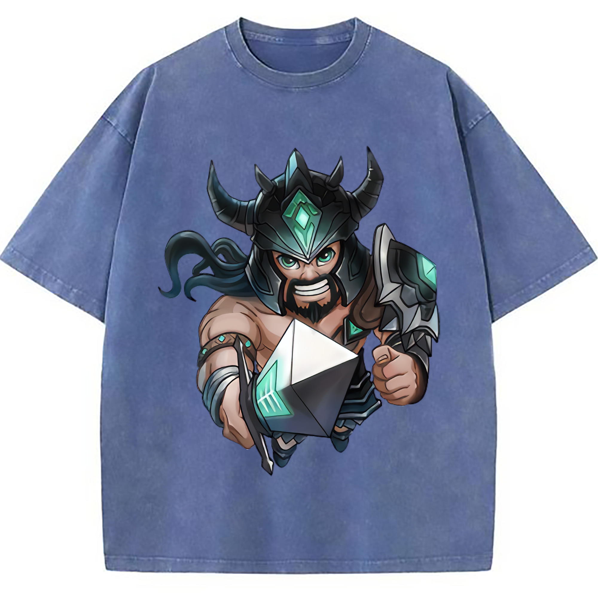 （画像用） リーグ・オブ・レジェンド League of Legends LOL 綿100% ヴィンテージ風 半袖Tシャツ（フロントプリント）