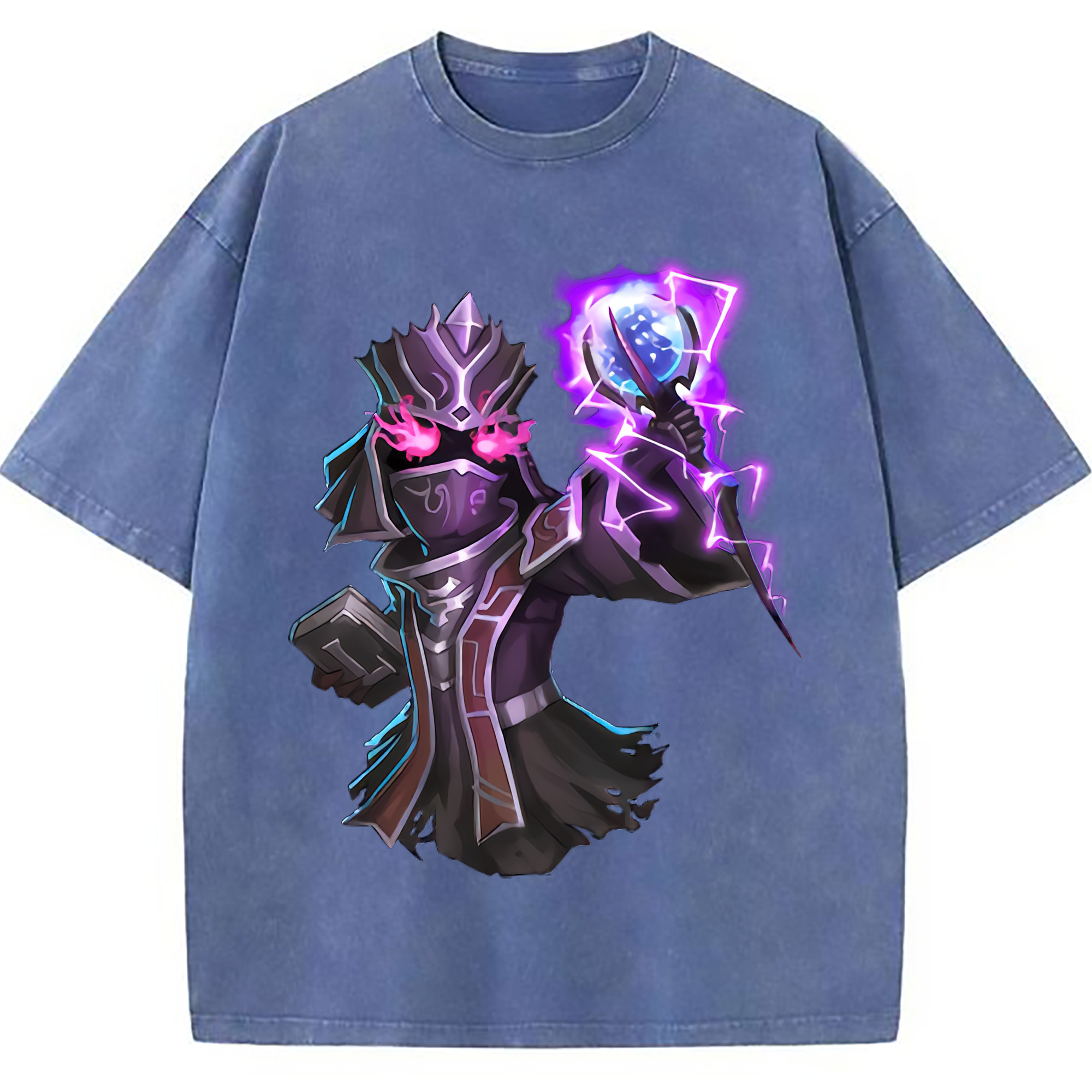 （画像用） リーグ・オブ・レジェンド League of Legends LOL 綿100% ヴィンテージ風 半袖Tシャツ（フロントプリント）