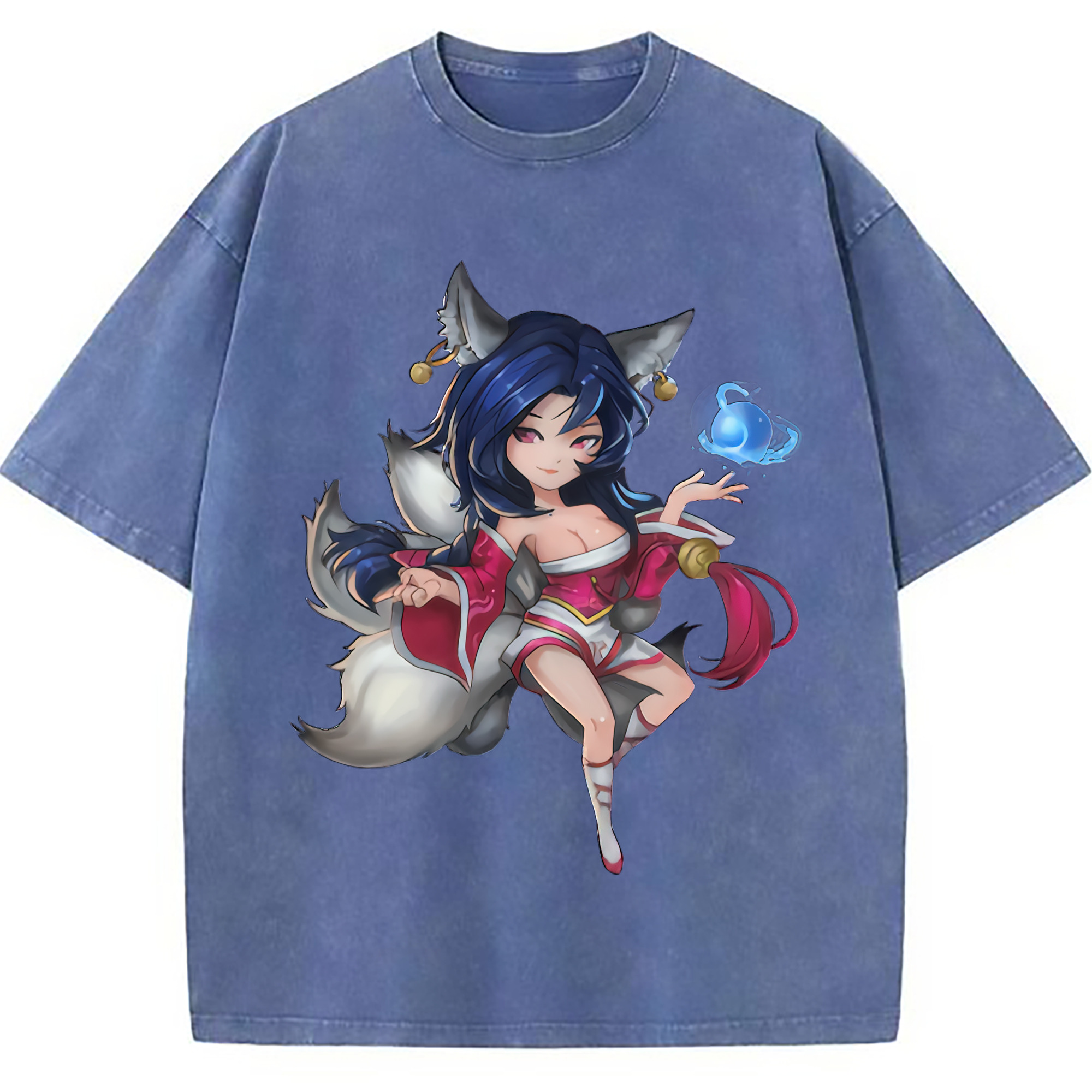 （画像用） リーグ・オブ・レジェンド League of Legends LOL 綿100% ヴィンテージ風 半袖Tシャツ（フロントプリント）