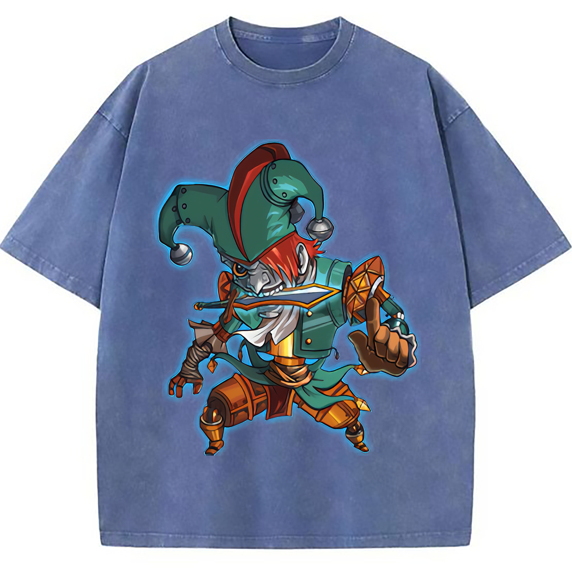 （画像用） リーグ・オブ・レジェンド League of Legends LOL 綿100% ヴィンテージ風 半袖Tシャツ（フロントプリント）