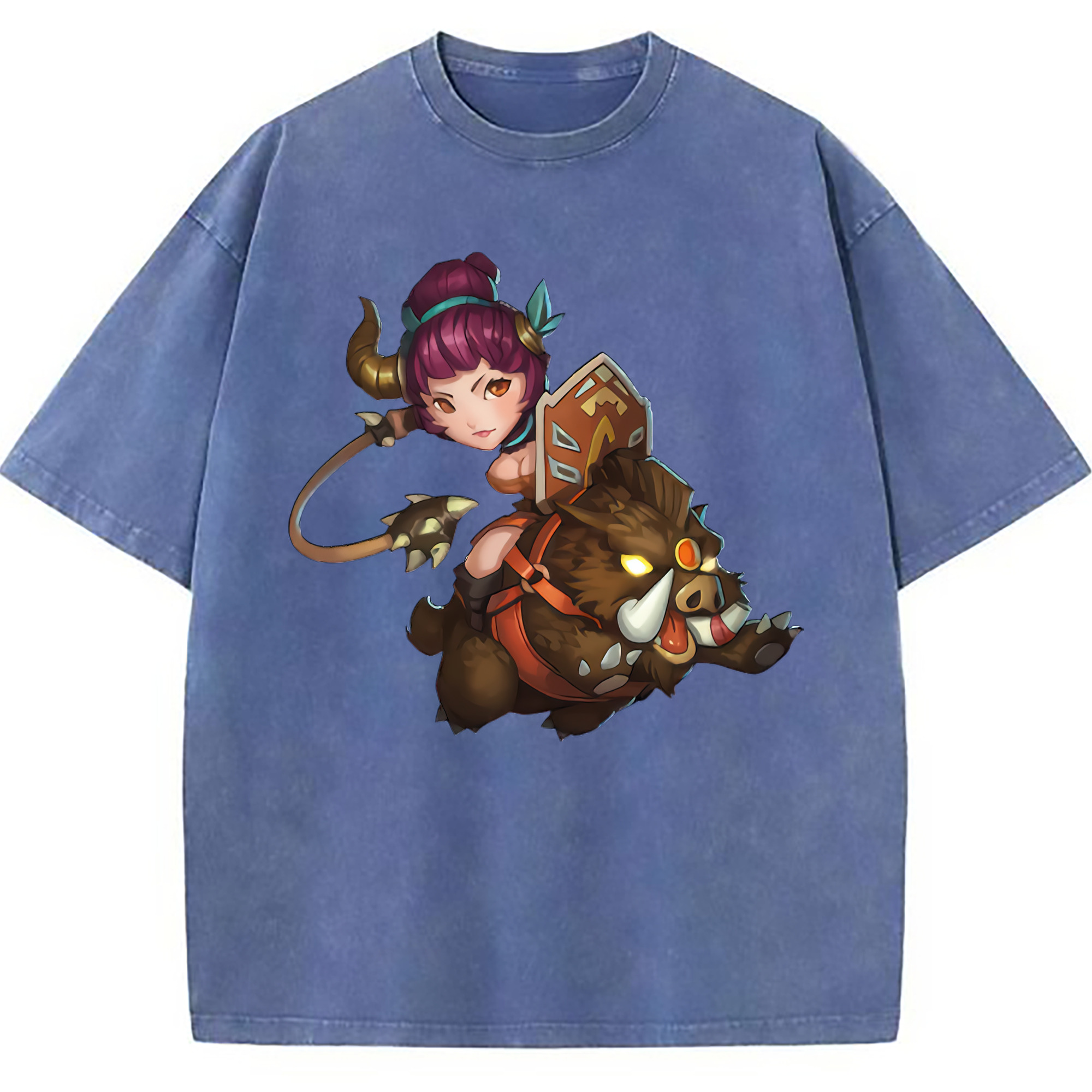（画像用） リーグ・オブ・レジェンド League of Legends LOL 綿100% ヴィンテージ風 半袖Tシャツ（フロントプリント）