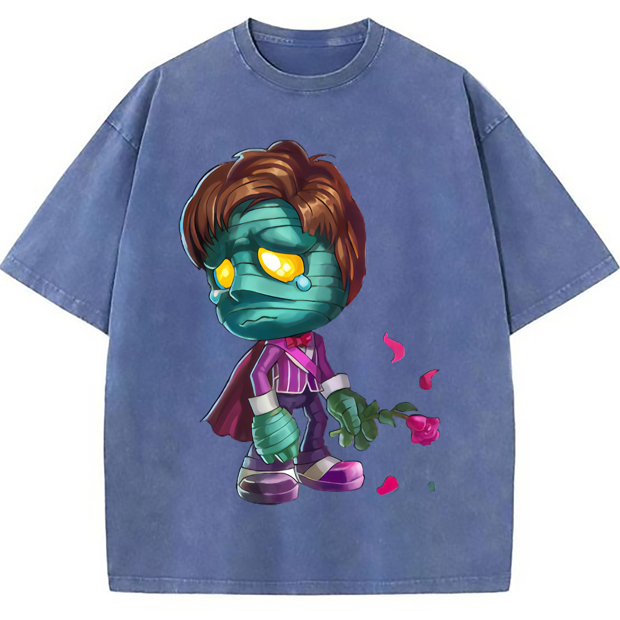 （画像用） リーグ・オブ・レジェンド League of Legends LOL 綿100% ヴィンテージ風 半袖Tシャツ（フロントプリント）