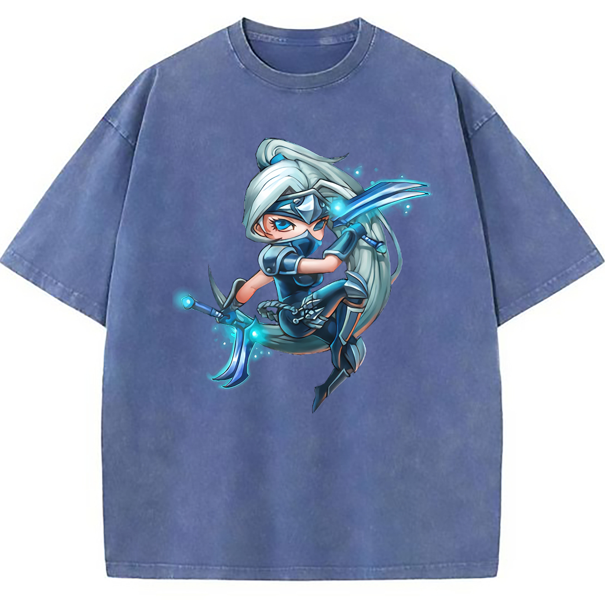 （画像用） リーグ・オブ・レジェンド League of Legends LOL 綿100% ヴィンテージ風 半袖Tシャツ（フロントプリント）