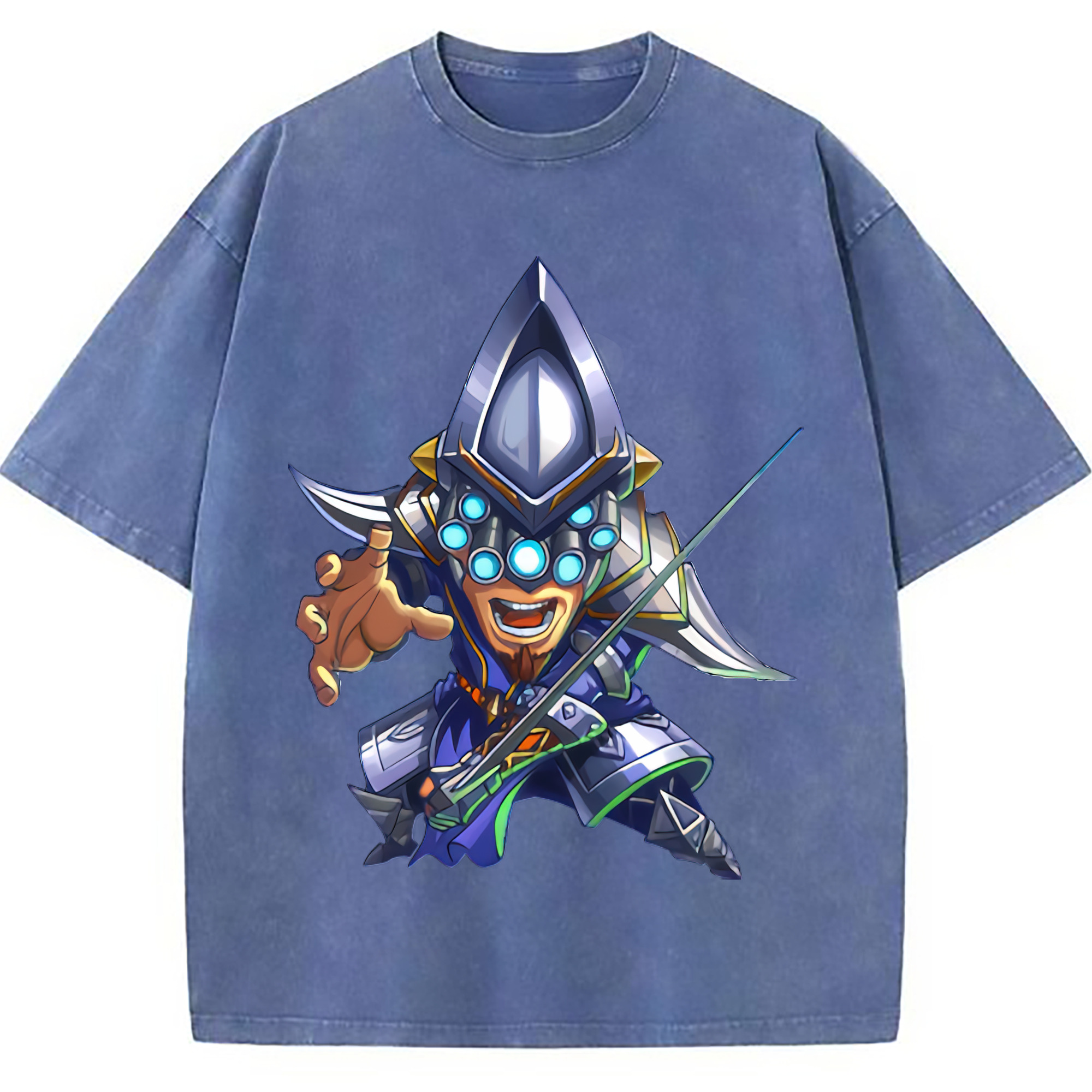 （画像用） リーグ・オブ・レジェンド League of Legends LOL 綿100% ヴィンテージ風 半袖Tシャツ（フロントプリント）