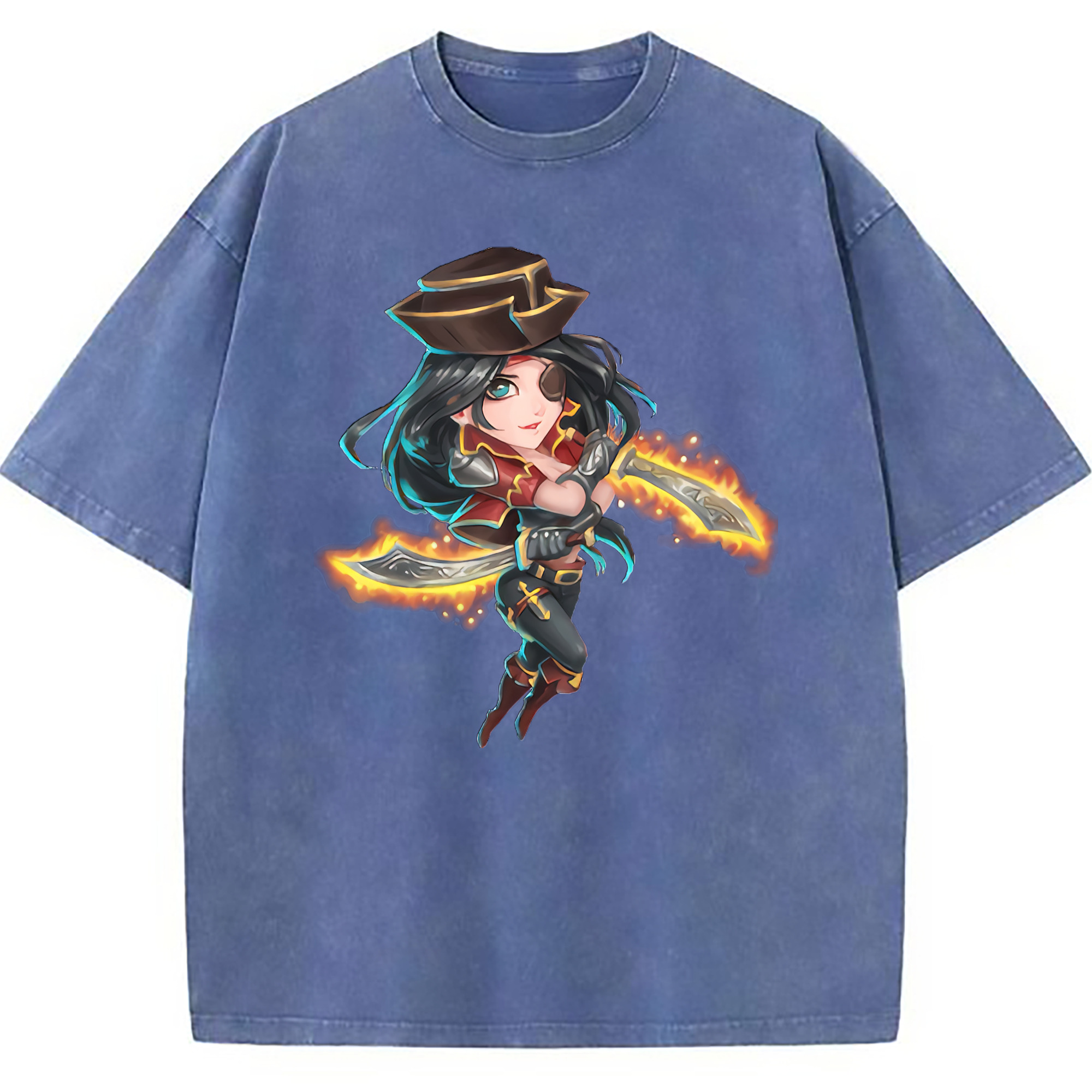 （画像用） リーグ・オブ・レジェンド League of Legends LOL 綿100% ヴィンテージ風 半袖Tシャツ（フロントプリント）