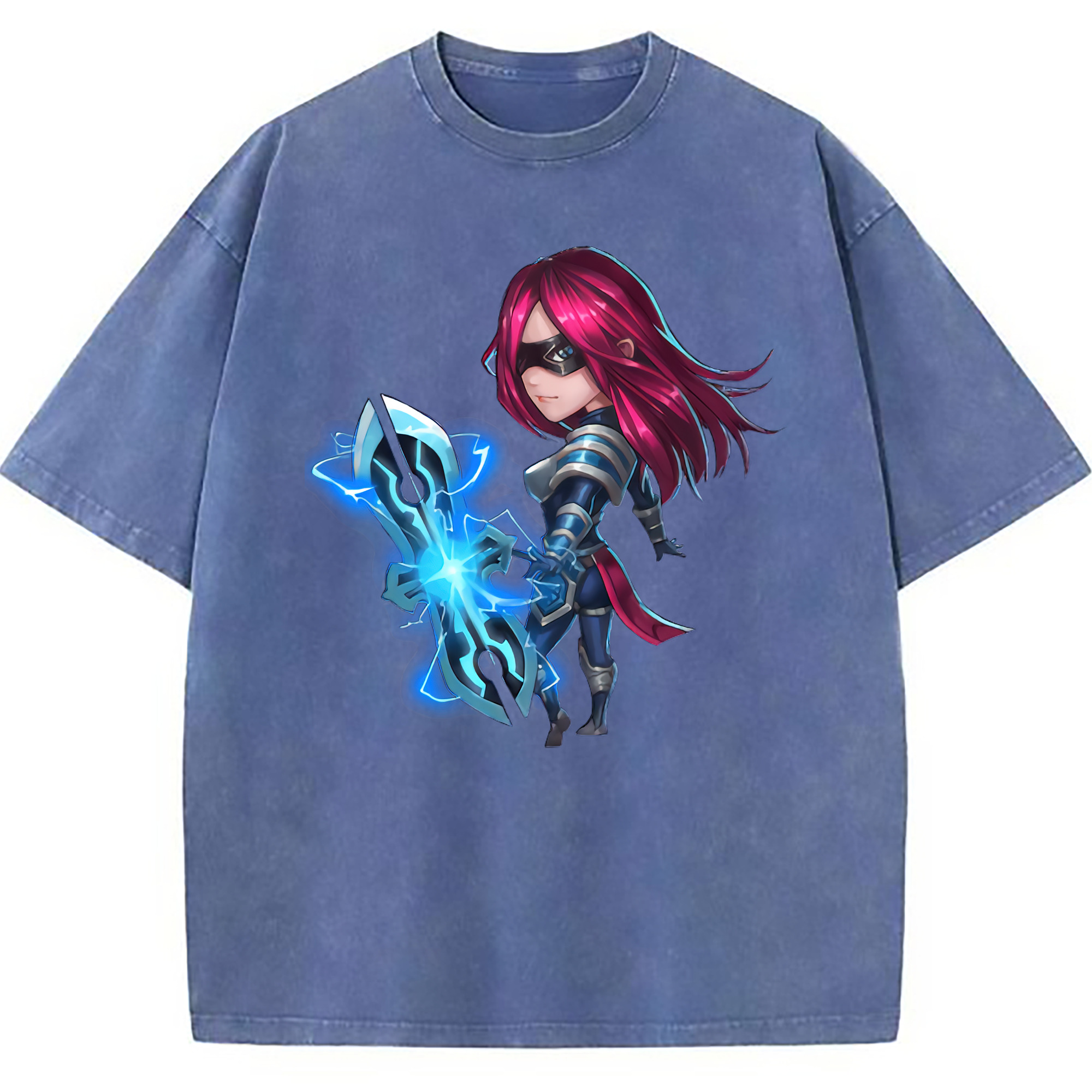 （画像用） リーグ・オブ・レジェンド League of Legends LOL 綿100% ヴィンテージ風 半袖Tシャツ（フロントプリント）