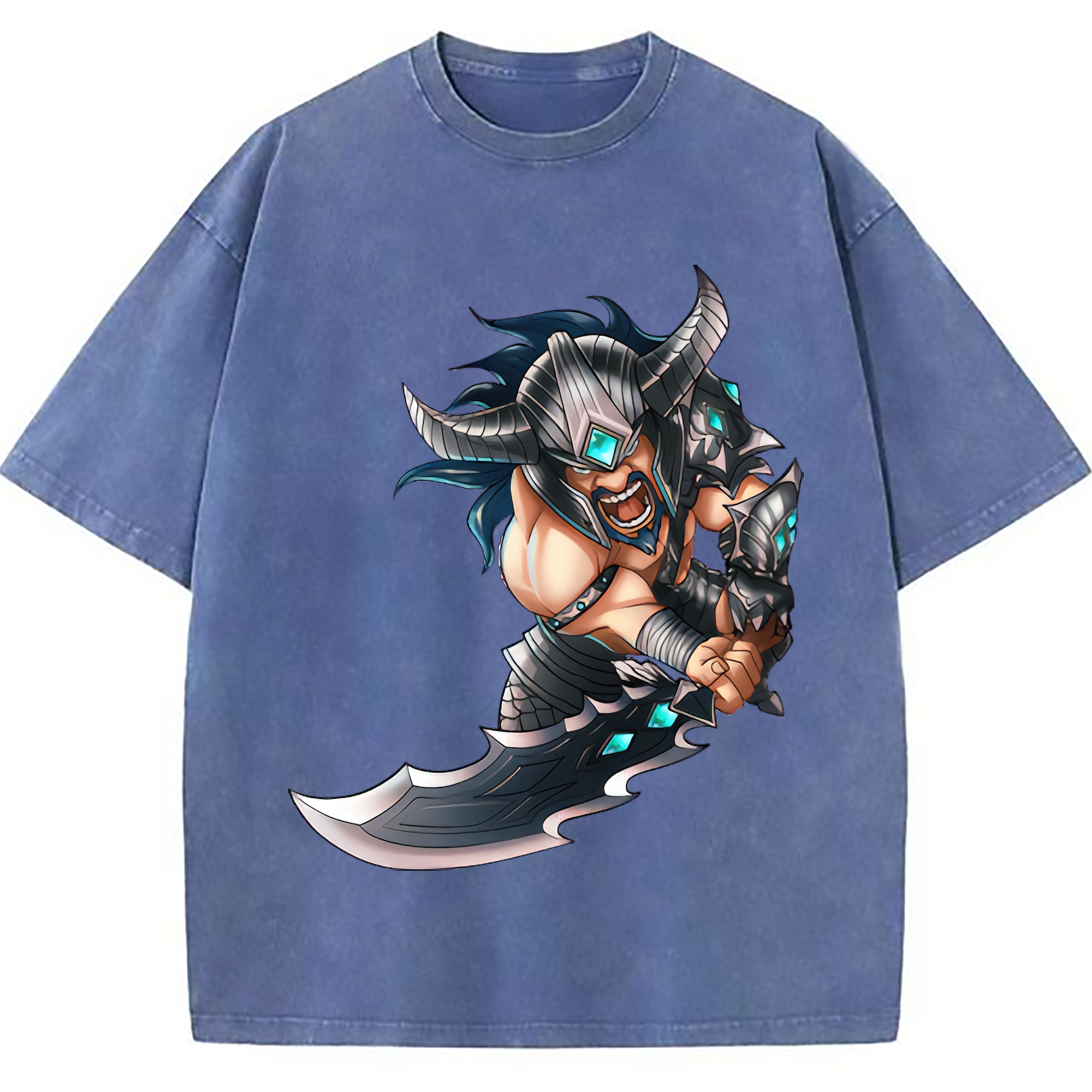 （画像用） リーグ・オブ・レジェンド League of Legends LOL 綿100% ヴィンテージ風 半袖Tシャツ（フロントプリント）