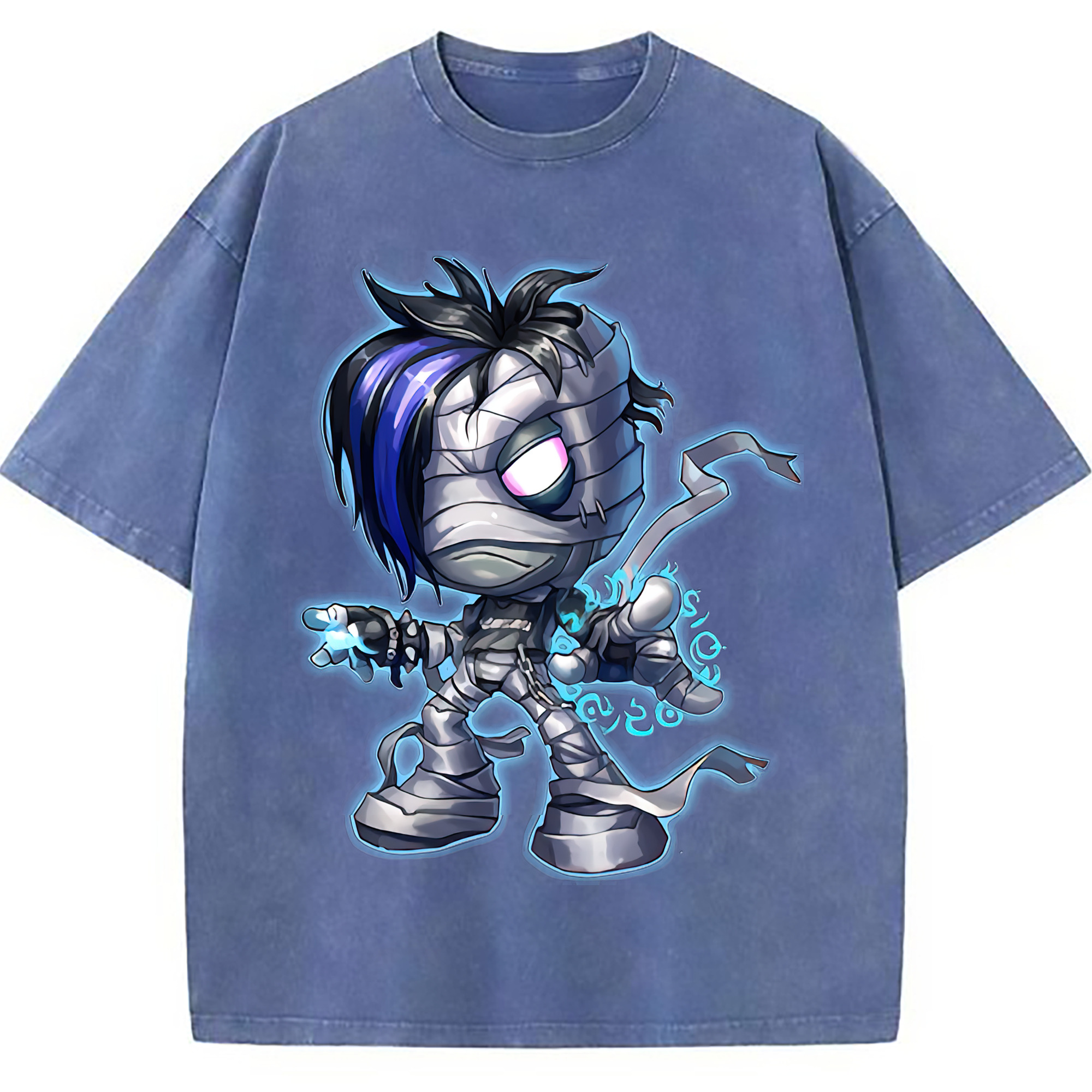 （画像用） リーグ・オブ・レジェンド League of Legends LOL 綿100% ヴィンテージ風 半袖Tシャツ（フロントプリント）