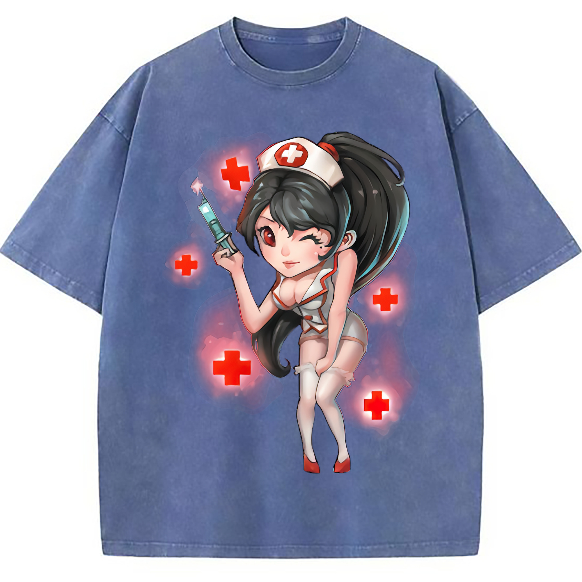 （画像用） リーグ・オブ・レジェンド League of Legends LOL 綿100% ヴィンテージ風 半袖Tシャツ（フロントプリント）