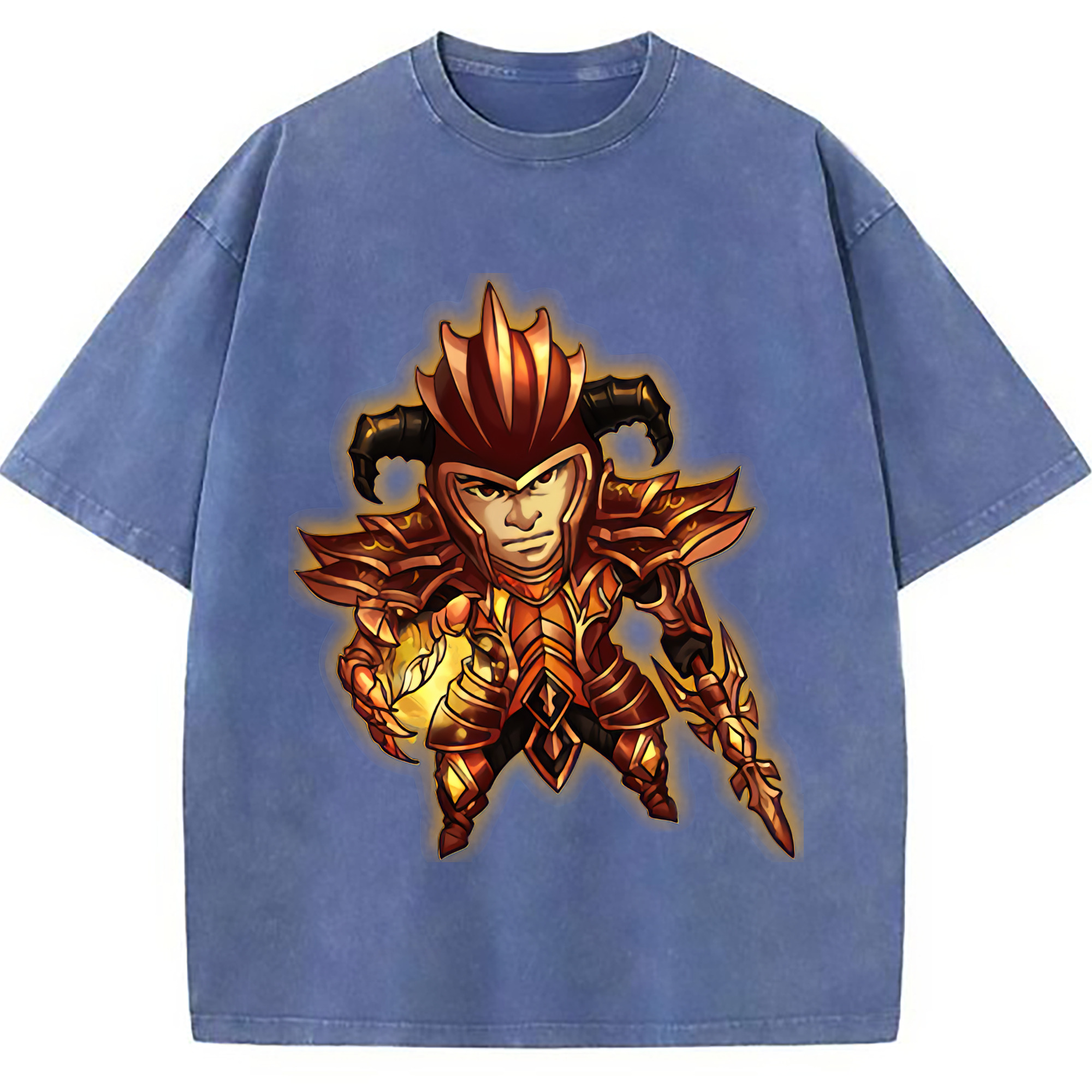 （画像用） リーグ・オブ・レジェンド League of Legends LOL 綿100% ヴィンテージ風 半袖Tシャツ（フロントプリント）