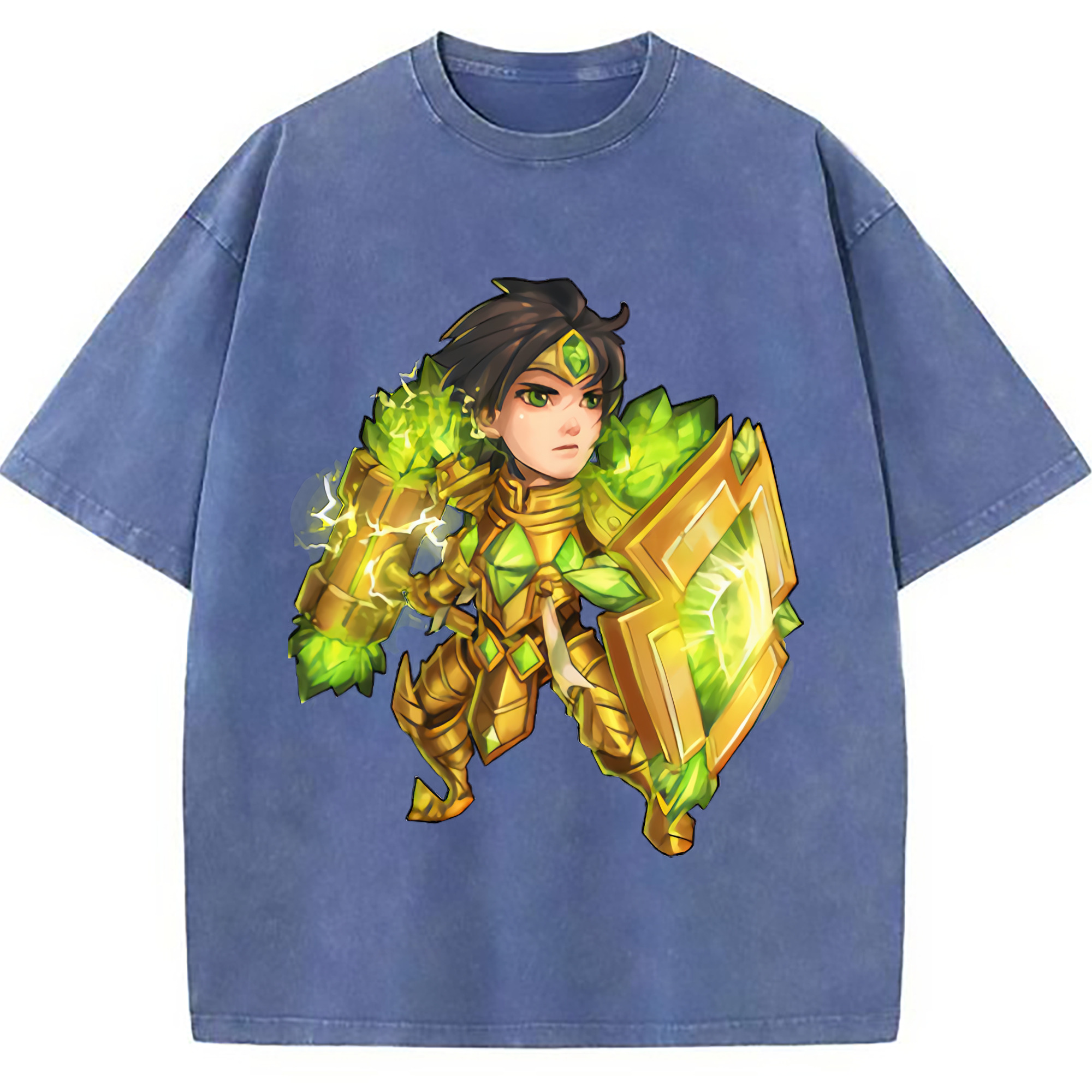 （画像用） リーグ・オブ・レジェンド League of Legends LOL 綿100% ヴィンテージ風 半袖Tシャツ（フロントプリント）