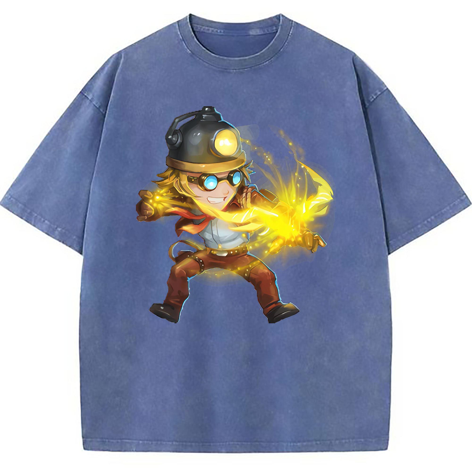 （画像用） リーグ・オブ・レジェンド League of Legends LOL 綿100% ヴィンテージ風 半袖Tシャツ（フロントプリント）
