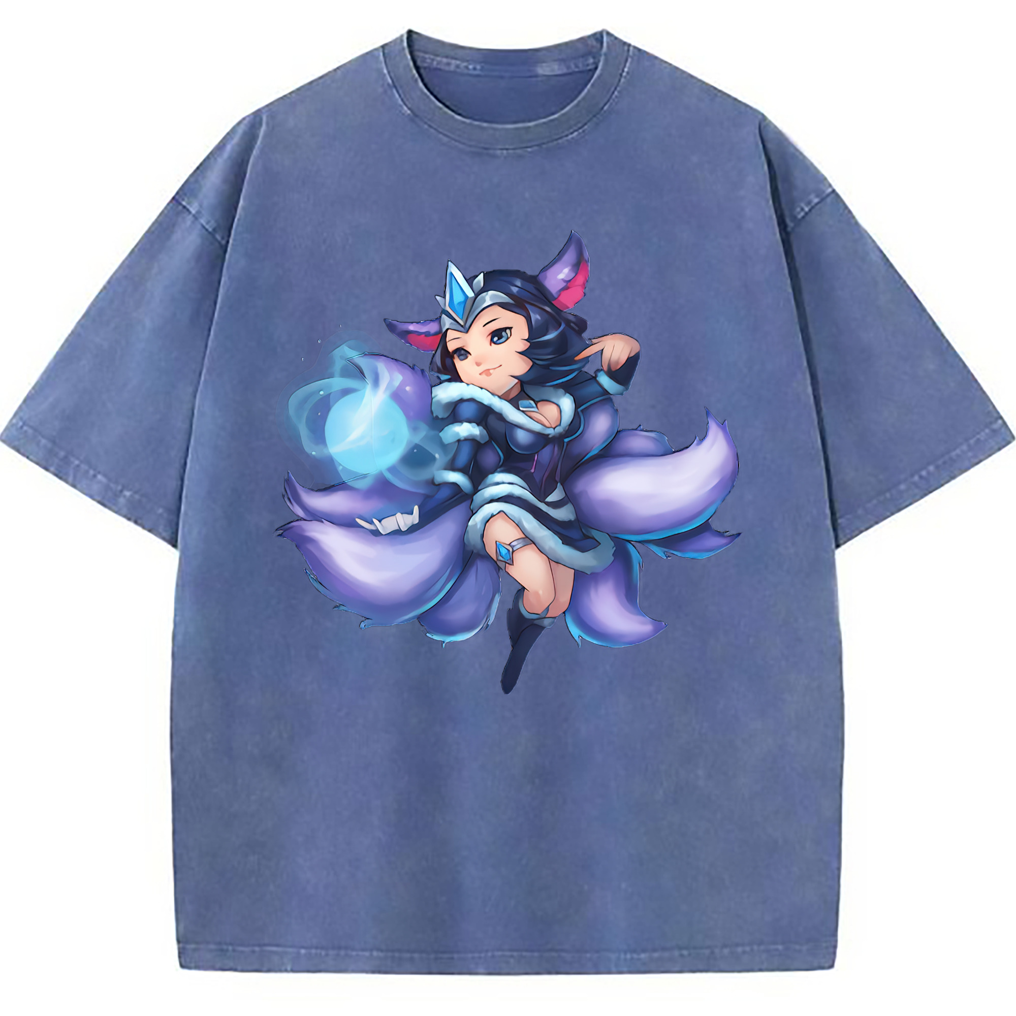 （画像用） リーグ・オブ・レジェンド League of Legends LOL 綿100% ヴィンテージ風 半袖Tシャツ（フロントプリント）