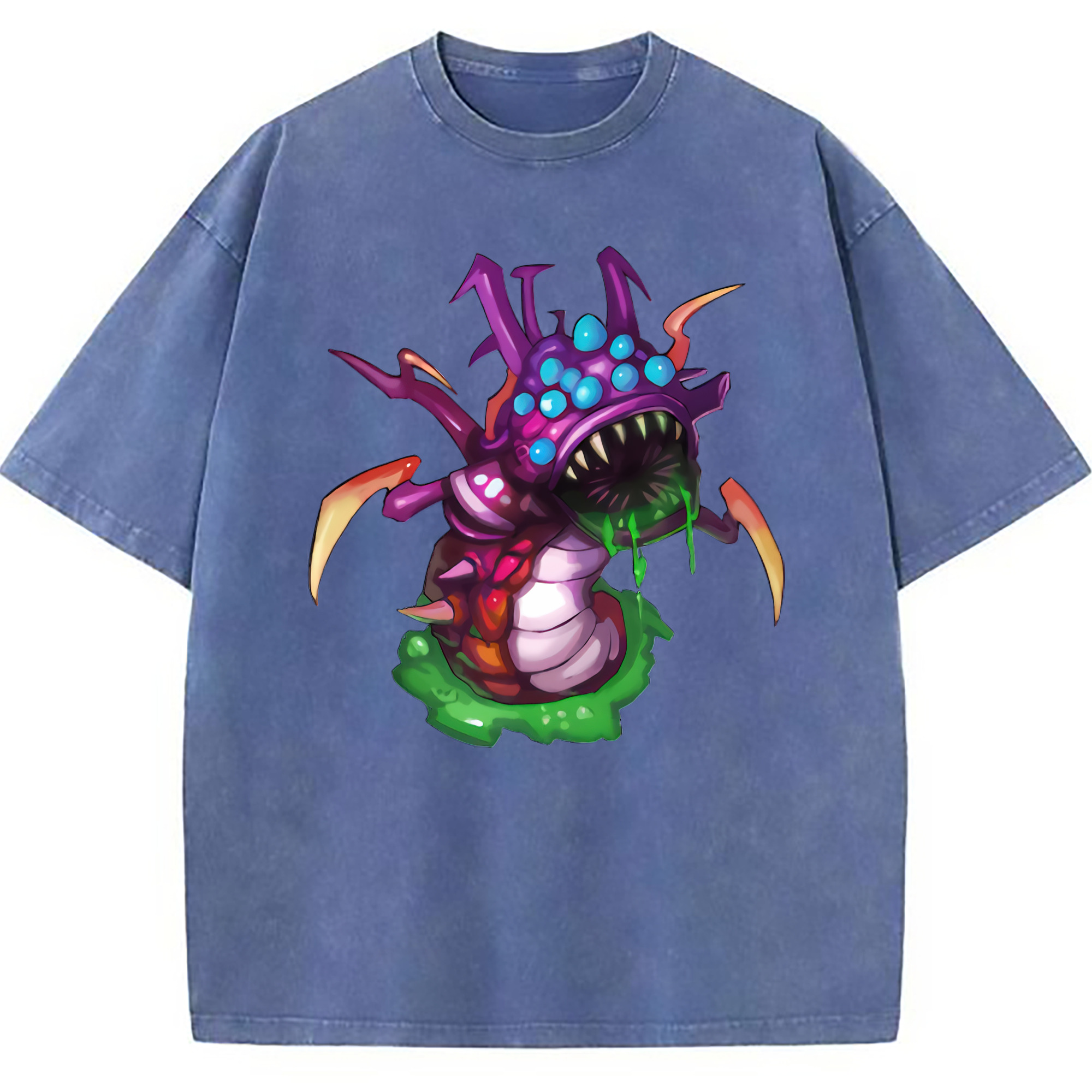 （画像用） リーグ・オブ・レジェンド League of Legends LOL 綿100% ヴィンテージ風 半袖Tシャツ（フロントプリント）