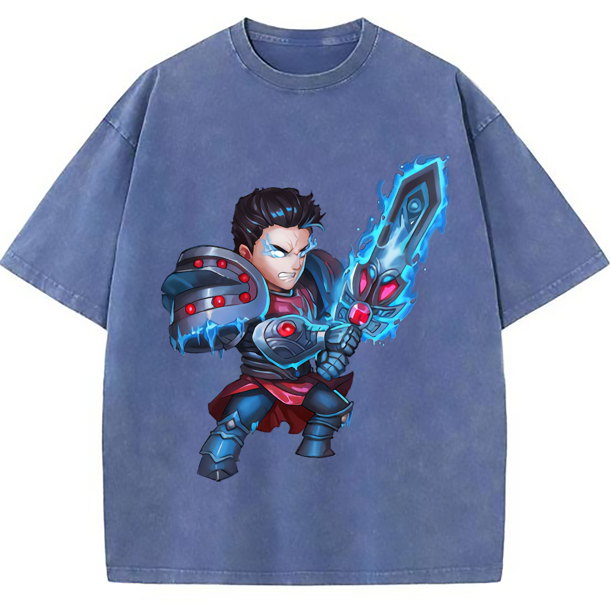 （画像用） リーグ・オブ・レジェンド League of Legends LOL 綿100% ヴィンテージ風 半袖Tシャツ（フロントプリント）