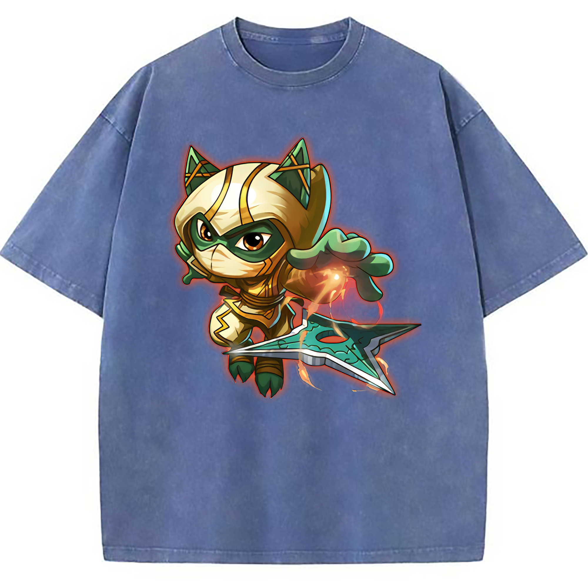（画像用） リーグ・オブ・レジェンド League of Legends LOL 綿100% ヴィンテージ風 半袖Tシャツ（フロントプリント）