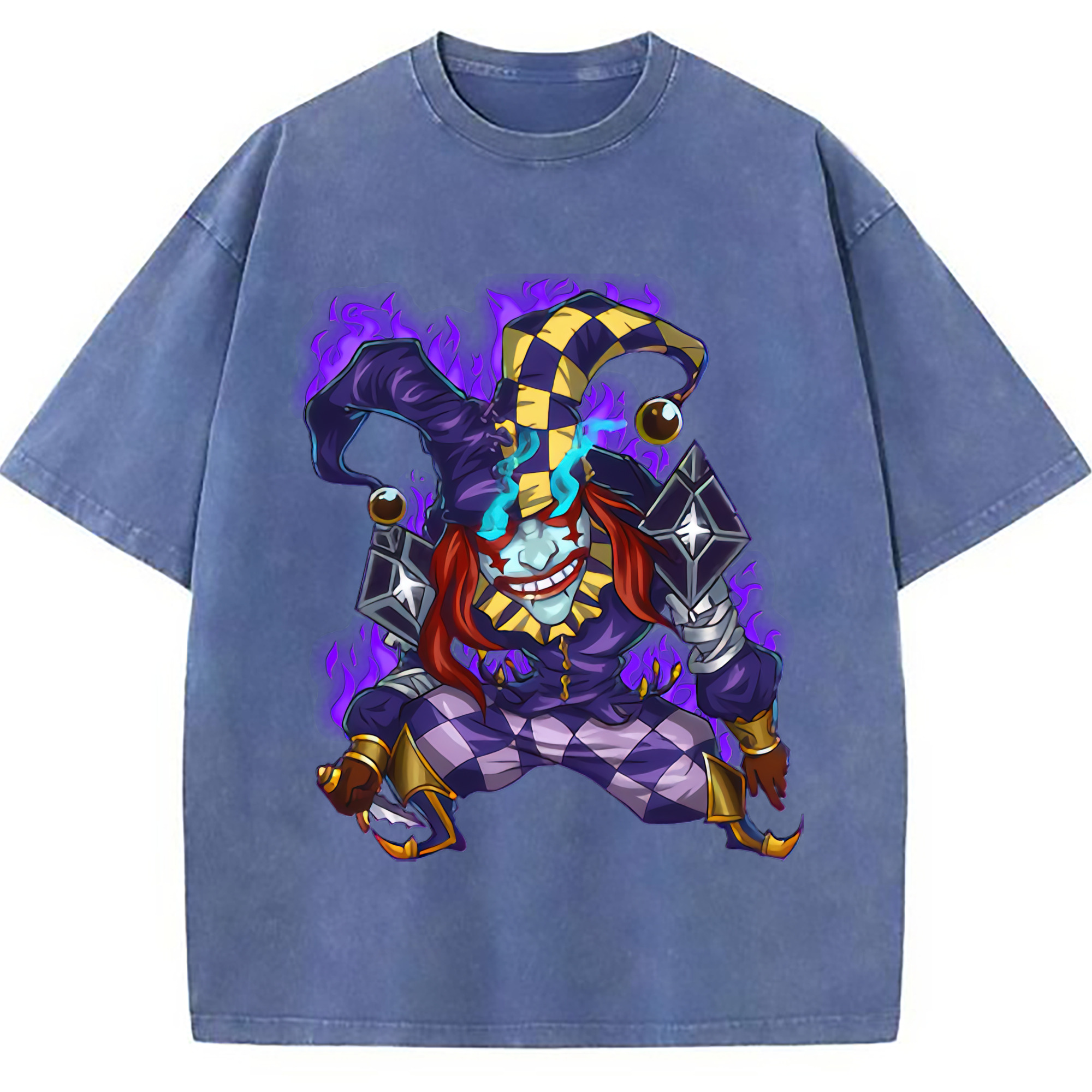 （画像用） リーグ・オブ・レジェンド League of Legends LOL 綿100% ヴィンテージ風 半袖Tシャツ（フロントプリント）