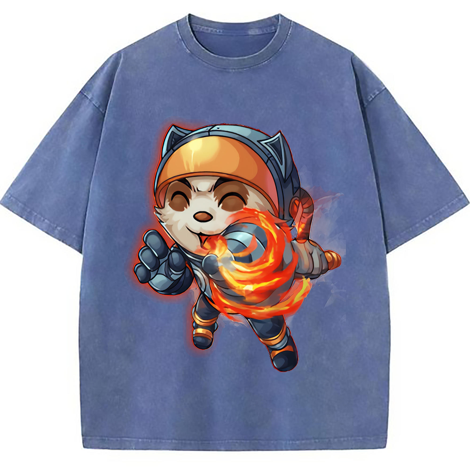 （画像用） リーグ・オブ・レジェンド League of Legends LOL 綿100% ヴィンテージ風 半袖Tシャツ（フロントプリント）