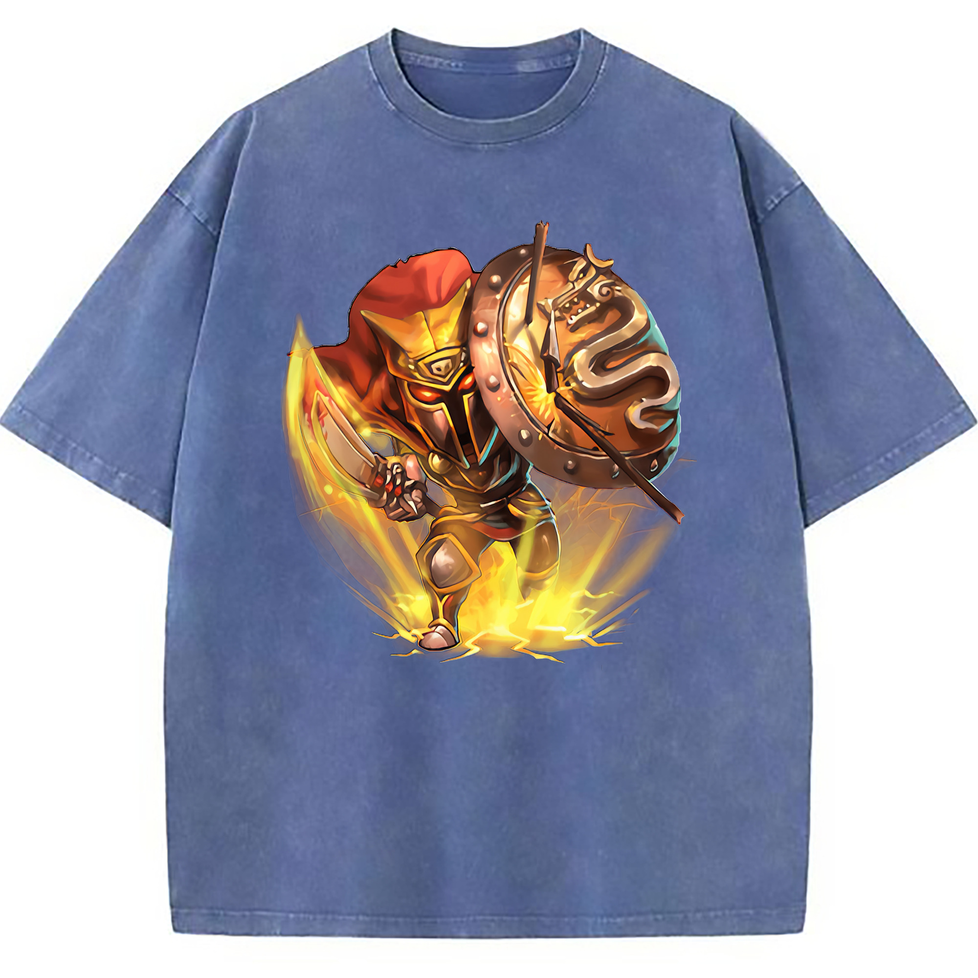 （画像用） リーグ・オブ・レジェンド League of Legends LOL 綿100% ヴィンテージ風 半袖Tシャツ（フロントプリント）