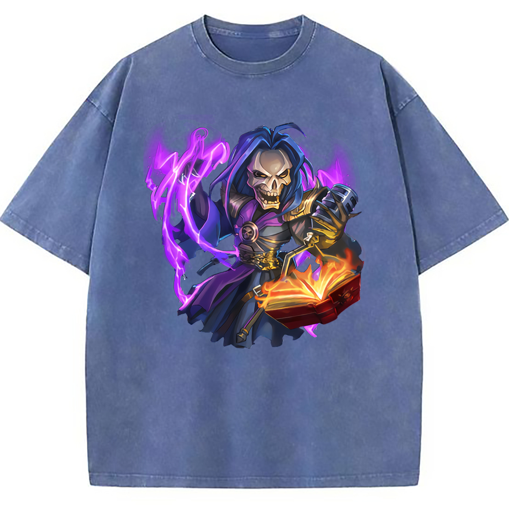 （画像用） リーグ・オブ・レジェンド League of Legends LOL 綿100% ヴィンテージ風 半袖Tシャツ（フロントプリント）