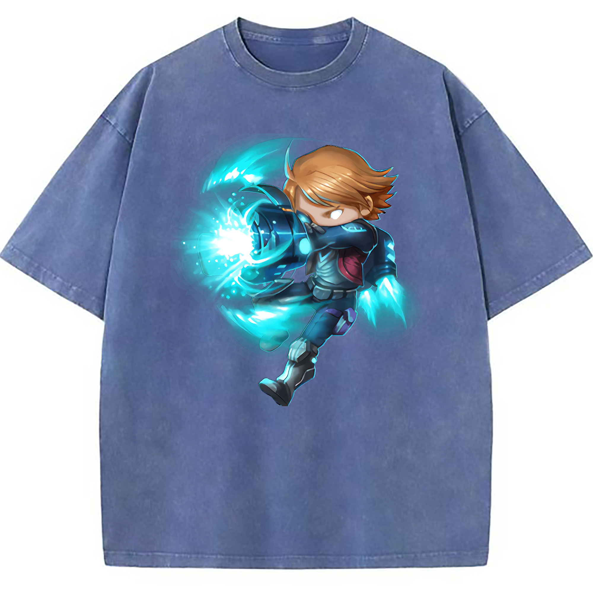 （画像用） リーグ・オブ・レジェンド League of Legends LOL 綿100% ヴィンテージ風 半袖Tシャツ（フロントプリント）