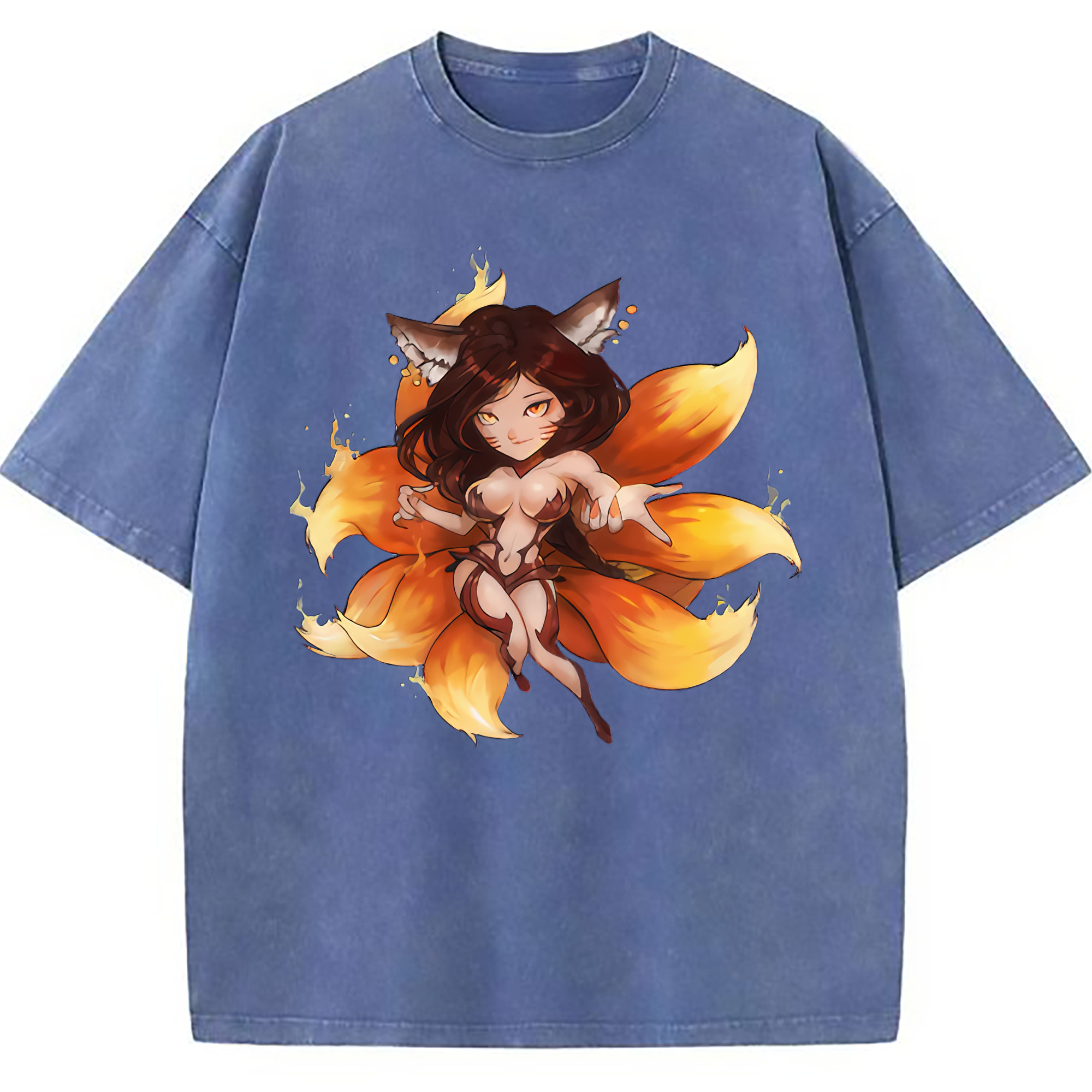（画像用） リーグ・オブ・レジェンド League of Legends LOL 綿100% ヴィンテージ風 半袖Tシャツ（フロントプリント）
